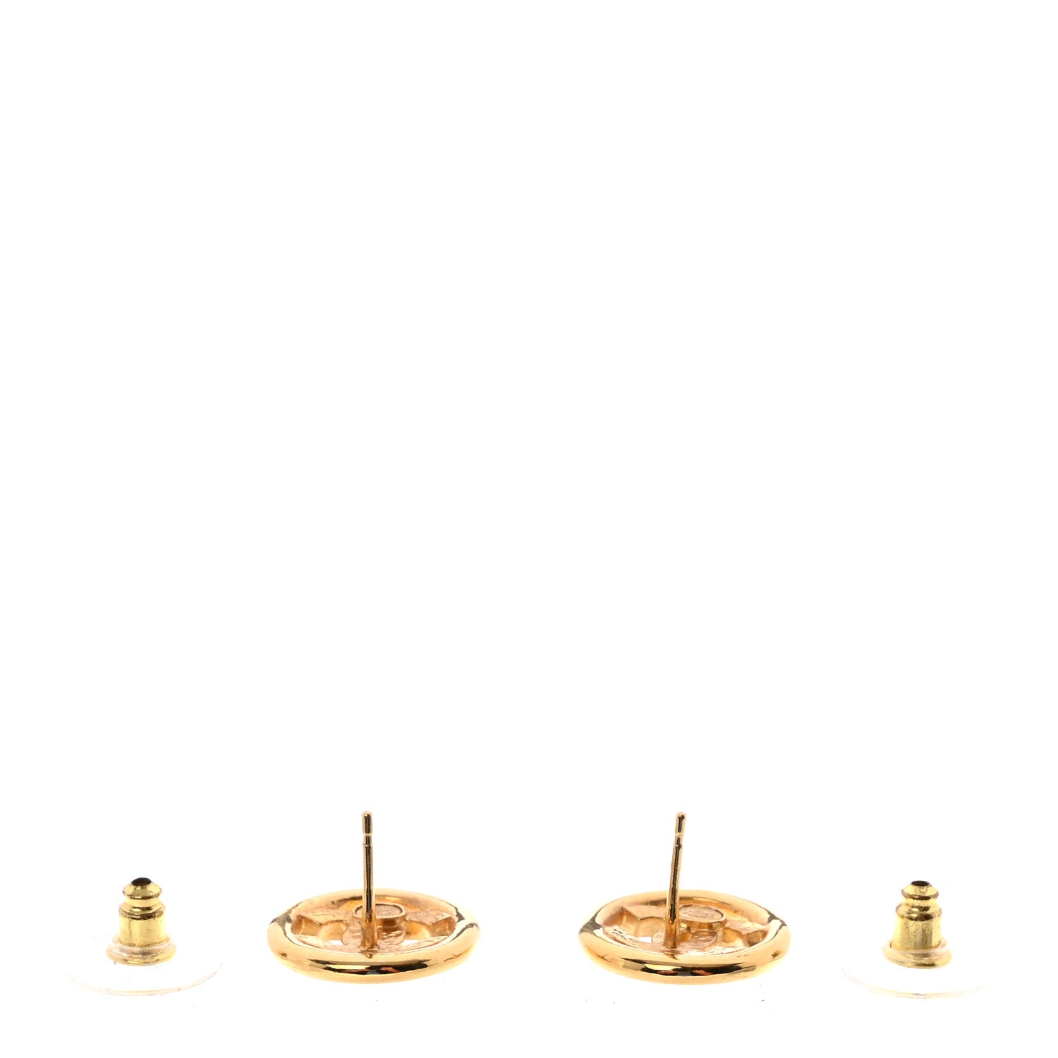 CC Round Earrings Gold