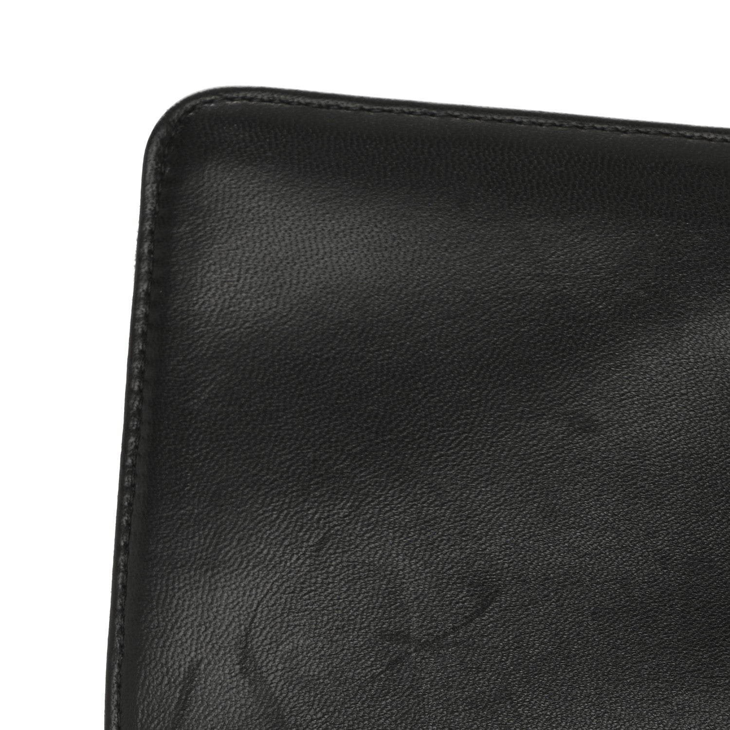 Suede Quilted Crystal Pearl CC Flap Black