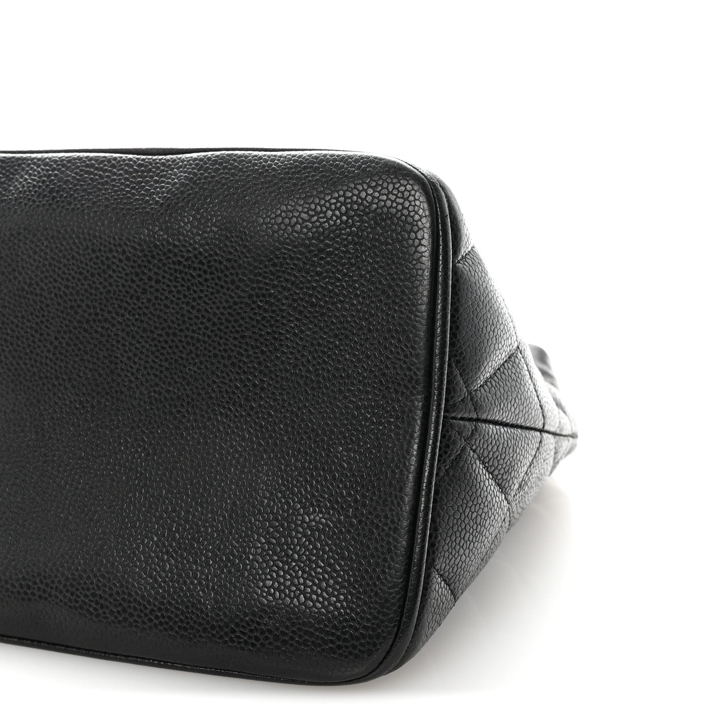 Caviar Quilted Medallion Tote Black