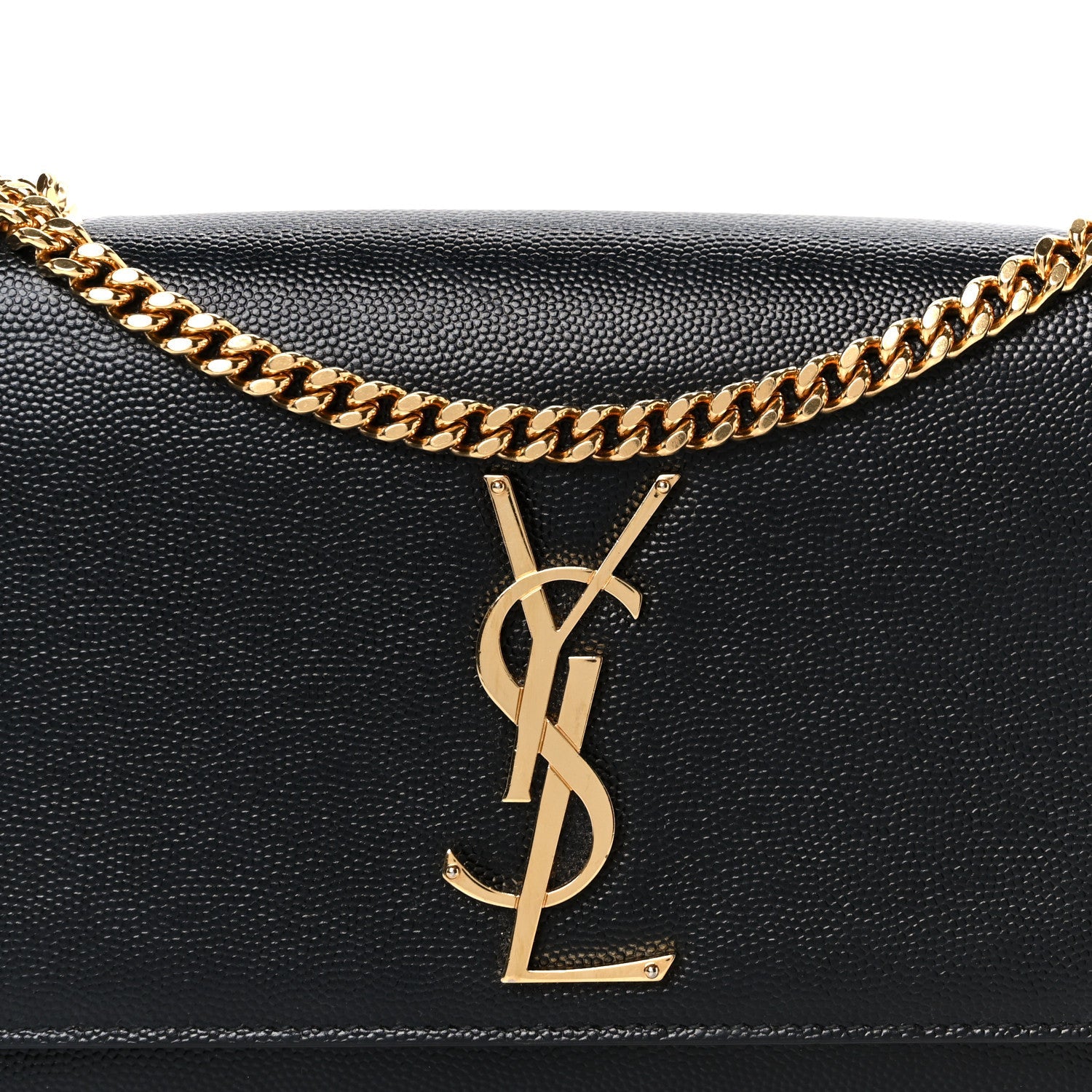 Grain De Poudre Small Monogram Kate Satchel Black