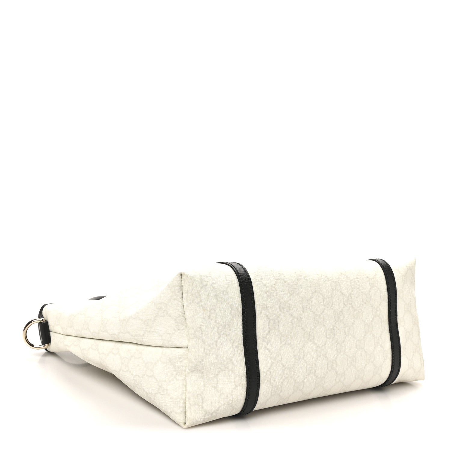 GG Plus Monogram Medium Joy Tote White Black