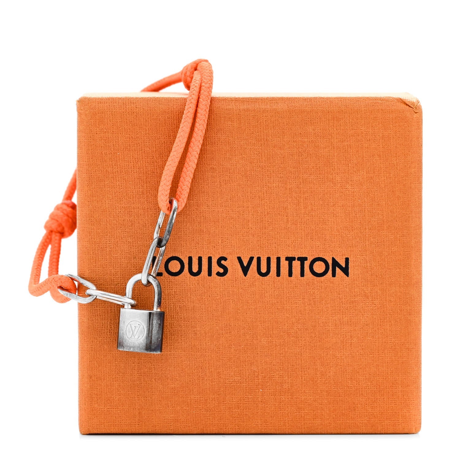 X Virgil Abloh Sterling Silver Lockit Bracelet Orange