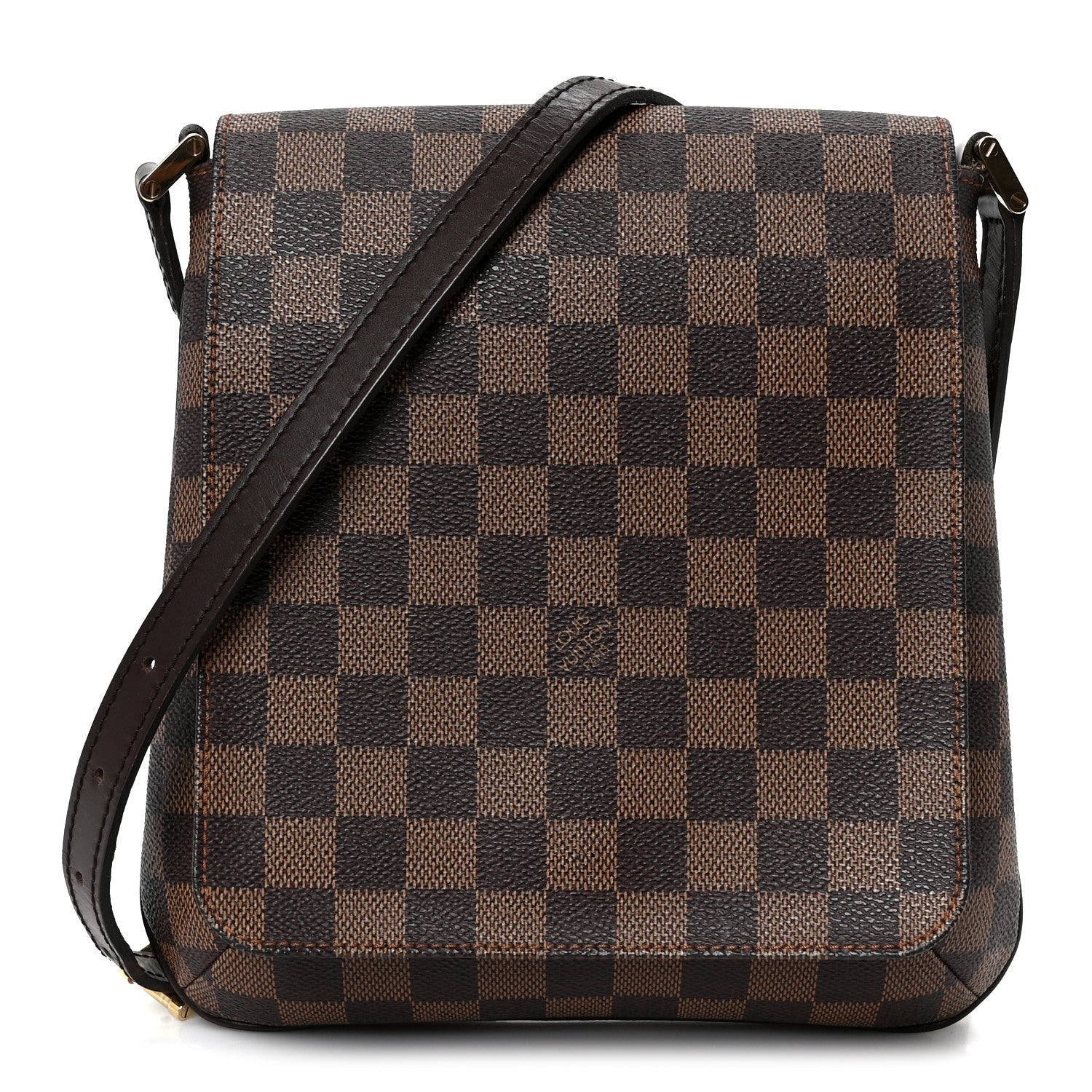 Damier Ebene Musette Salsa Long Strap