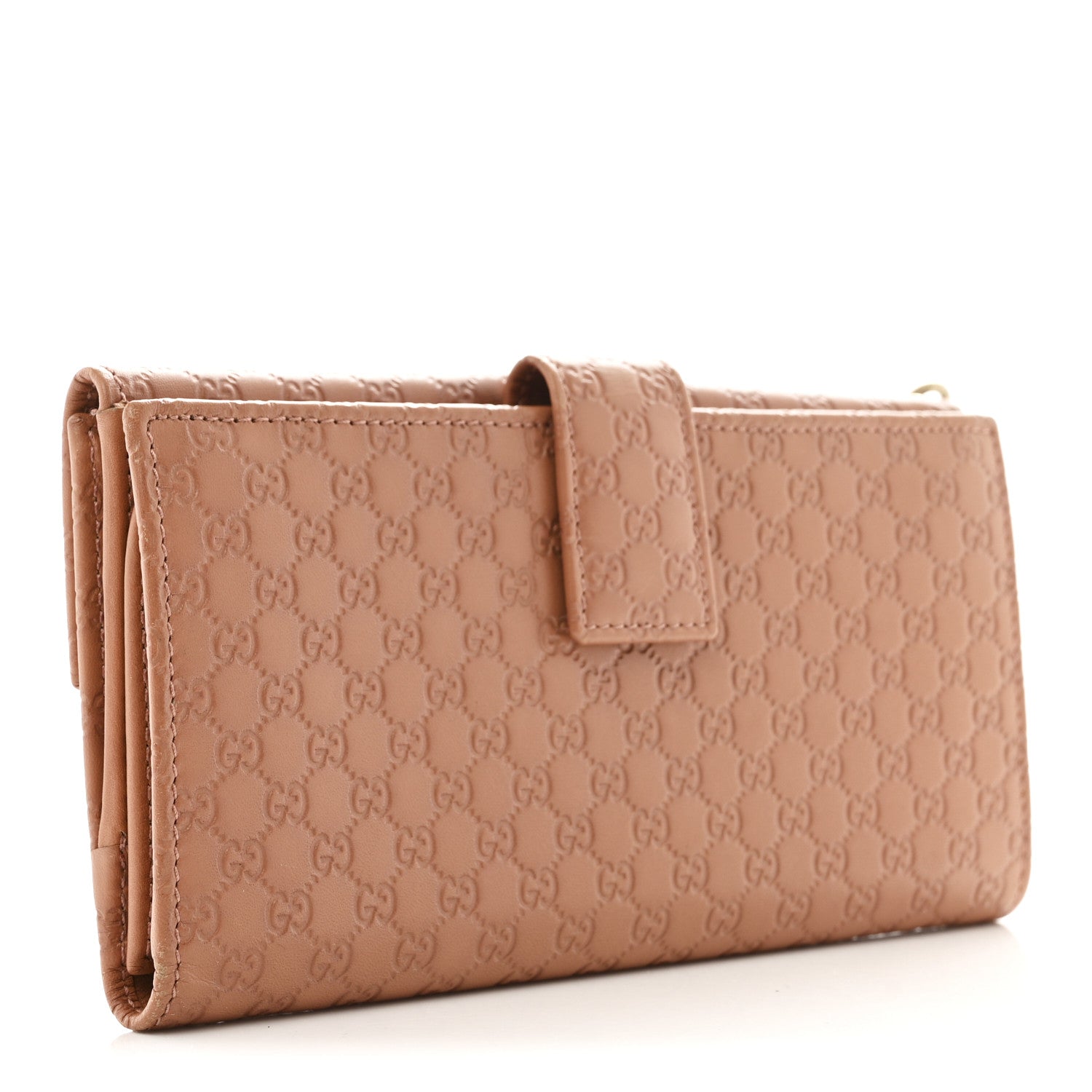 Microguccissima Continental Flap Wallet Soft Pink