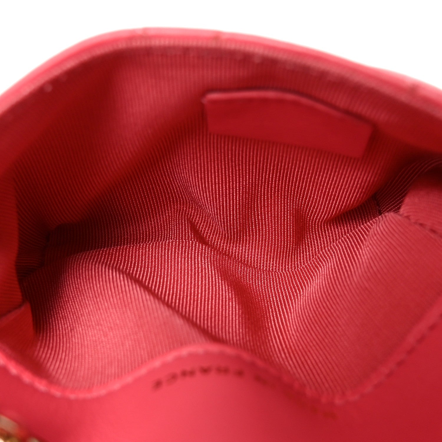 Lambskin Quilted Mini Chain Belt Bag Pink