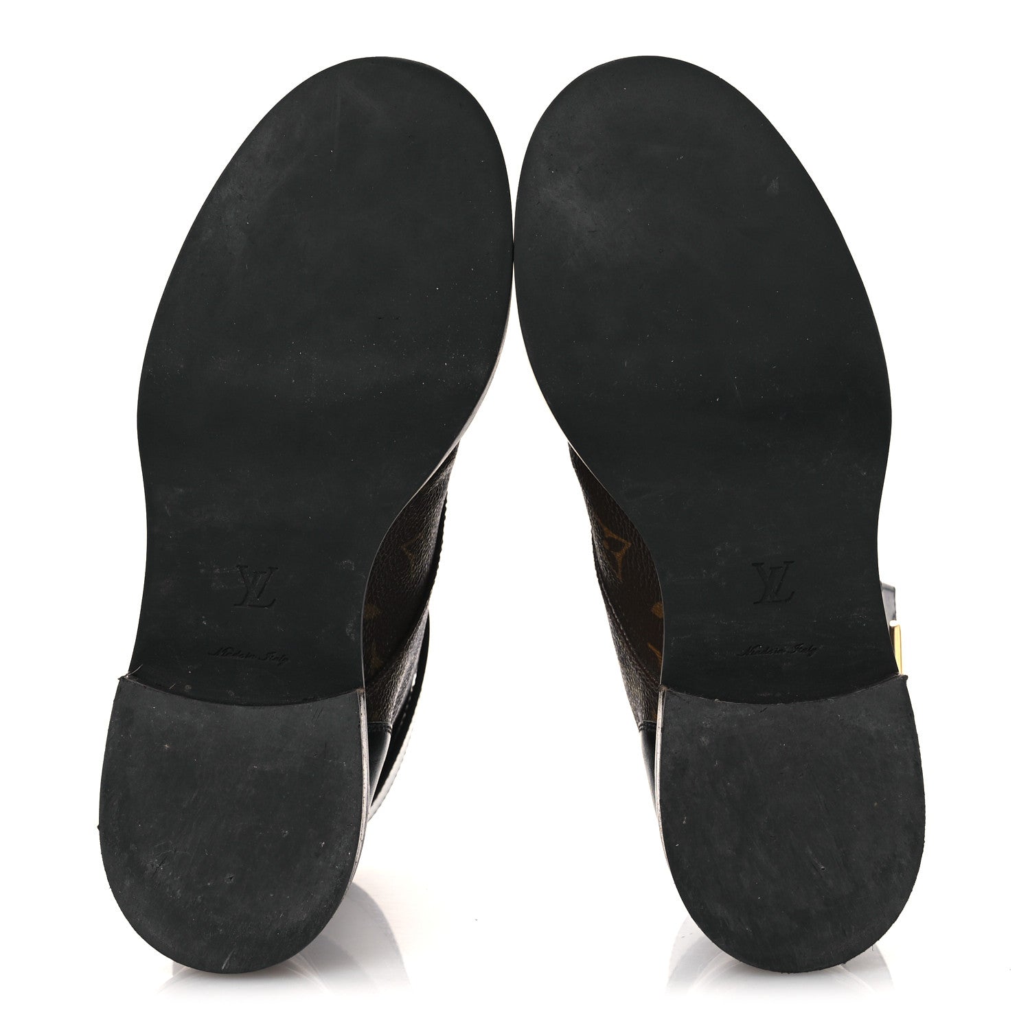 Calfskin Monogram Wonderland Flat Ranger Boots 36.5 Black