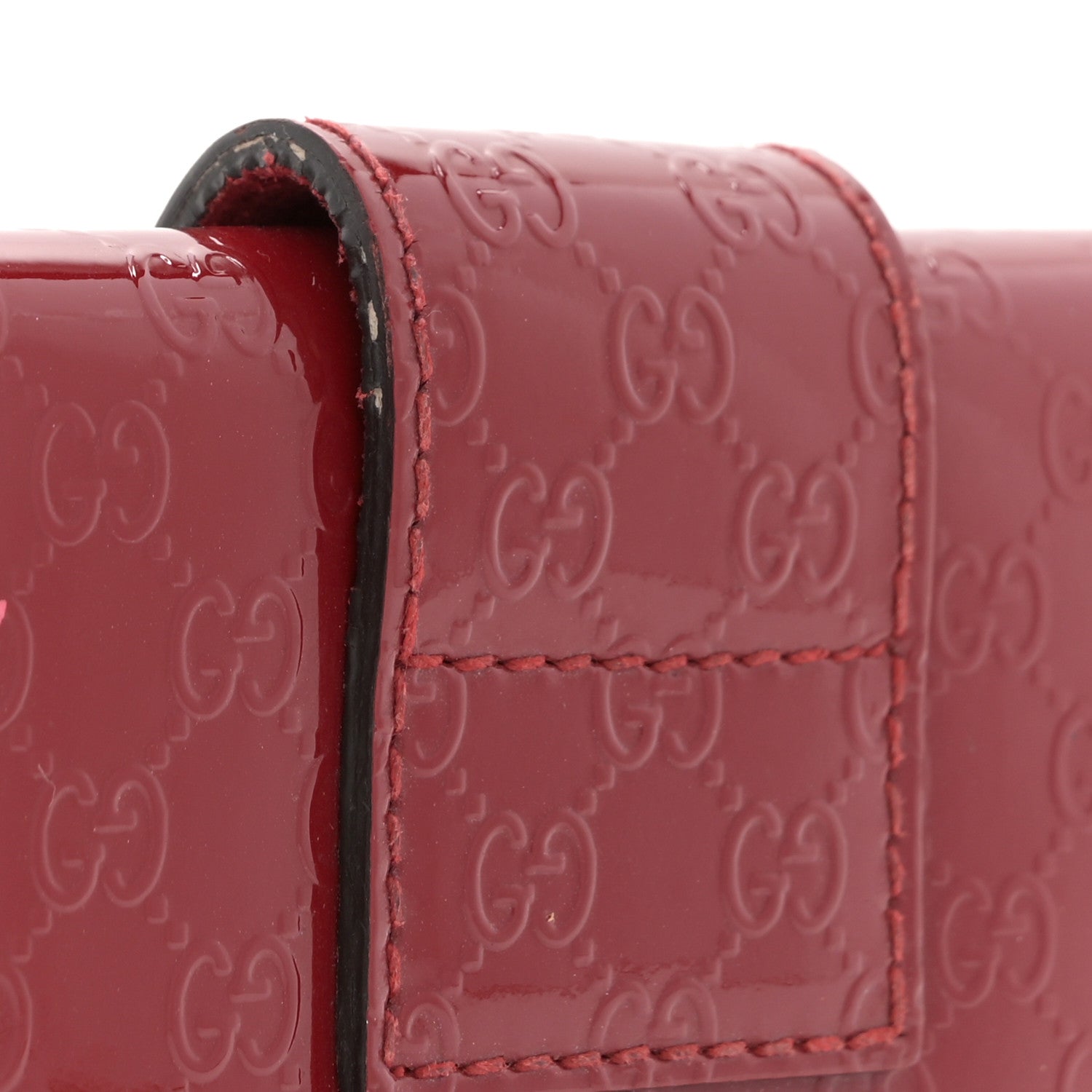 Patent Microguccissima Heart 6 Key Holder Case Red