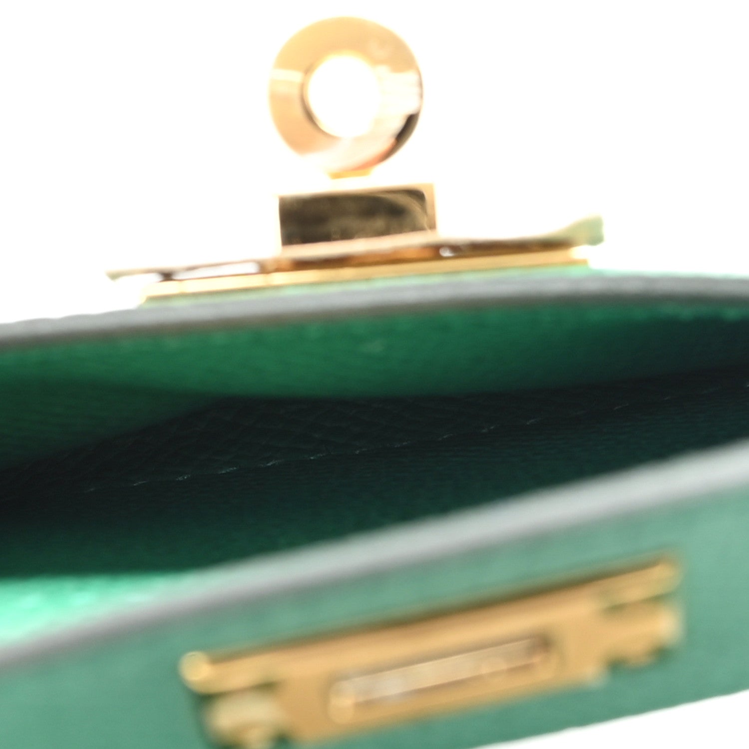Swift Epsom Pocket Kelly Shoulder Strap Vert Vertigo