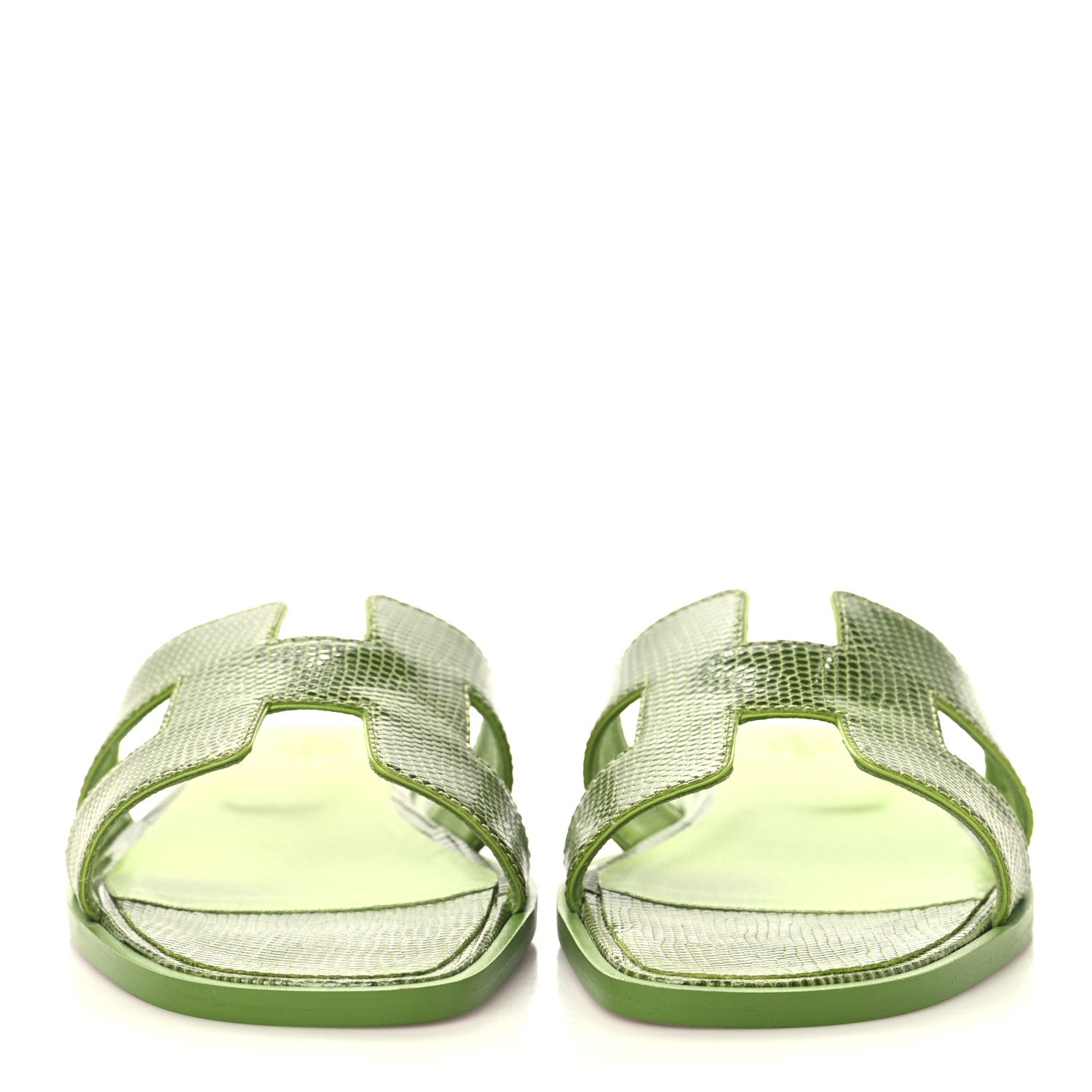 Lizard Oran Sandals 36.5 Vert Absinthe