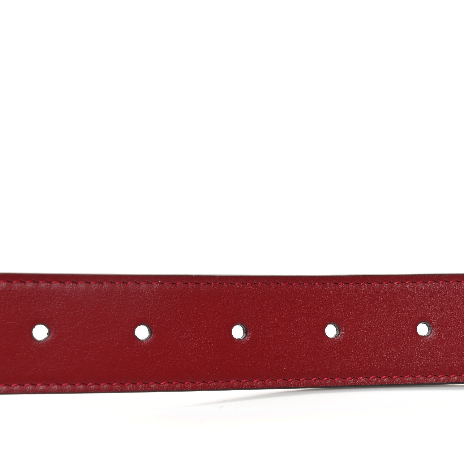 Plutone Calfskin Double G 30mm Belt 75 30 Red