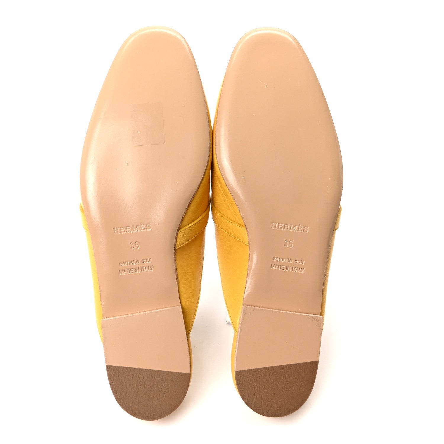 Goatskin Oz Mules 39 Jaune Sable