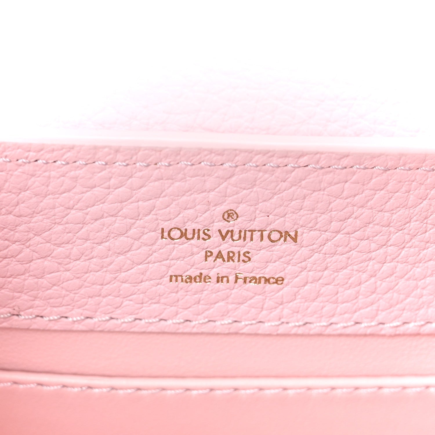 Taurillon Marble Capucines Mini Pink