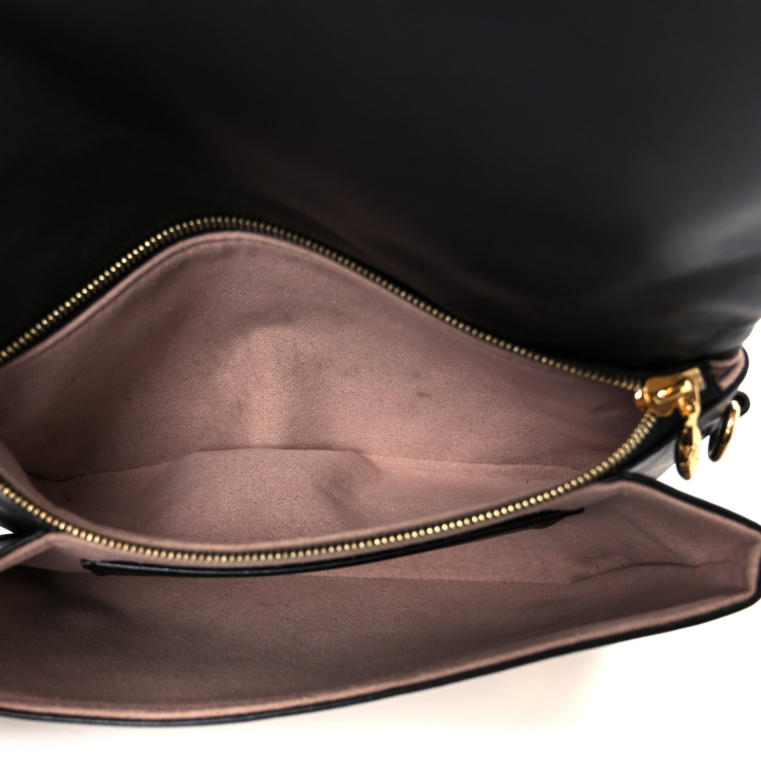 Lambskin Embossed Monogram Pochette Coussin Black