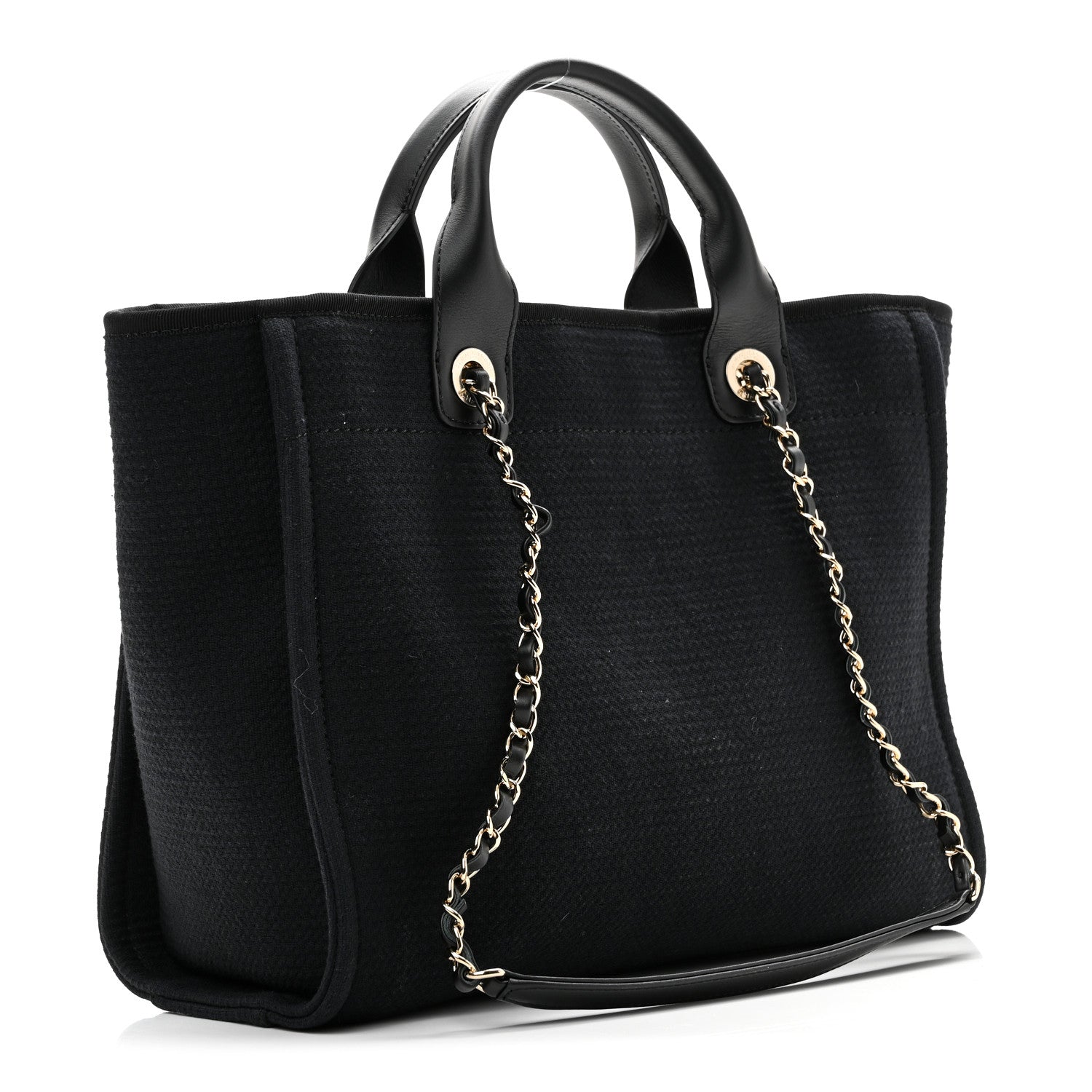 Mixed Fibers Small Deauville Tote Black
