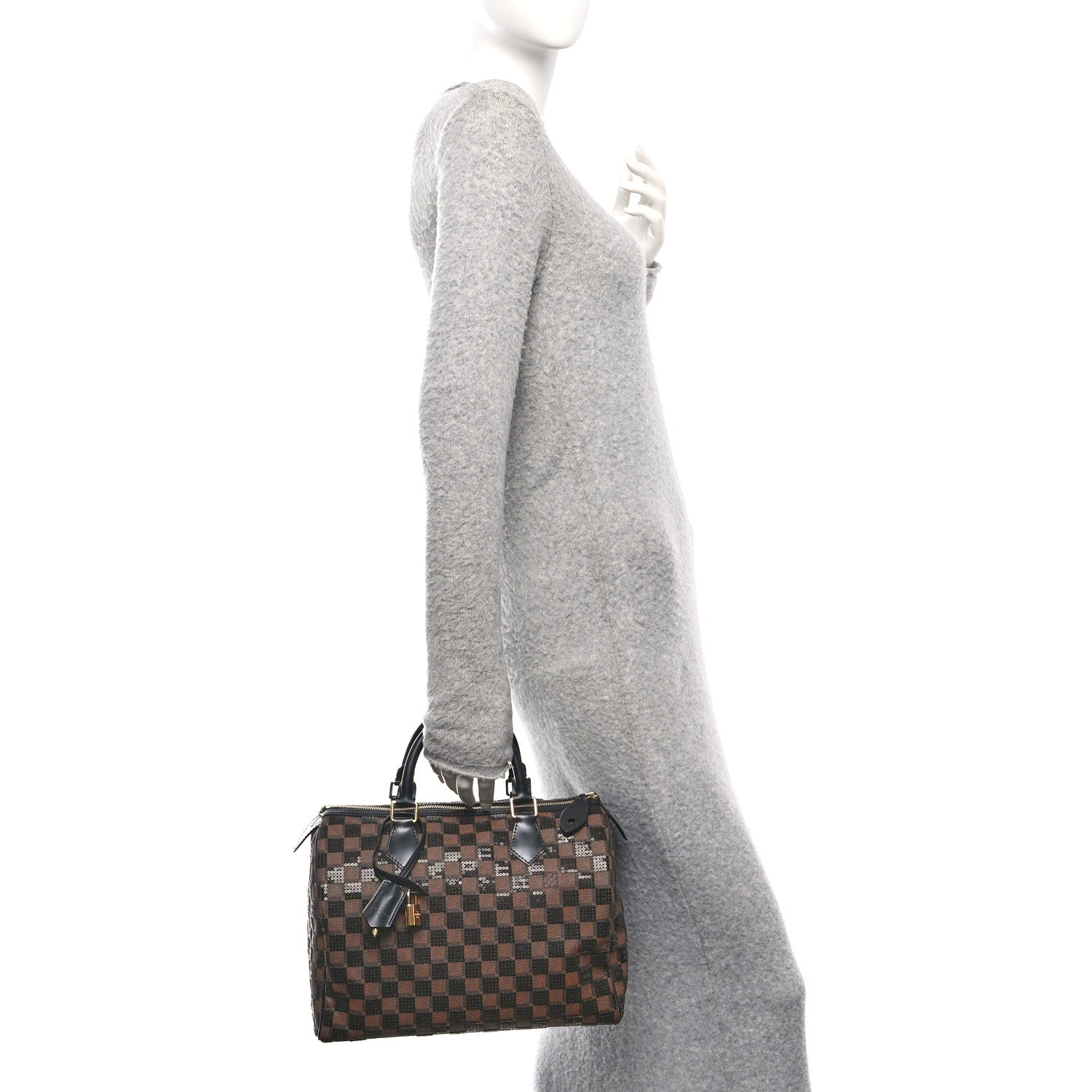Damier Paillettes Speedy 30 Black