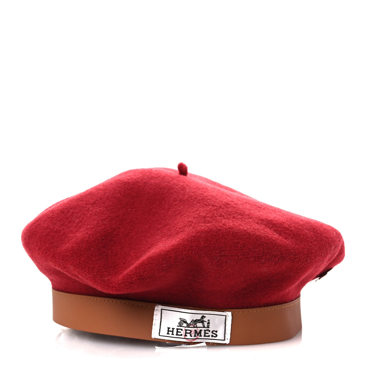 Merino Wool Bonnie Sailor Beret 59 Rouge Rubis