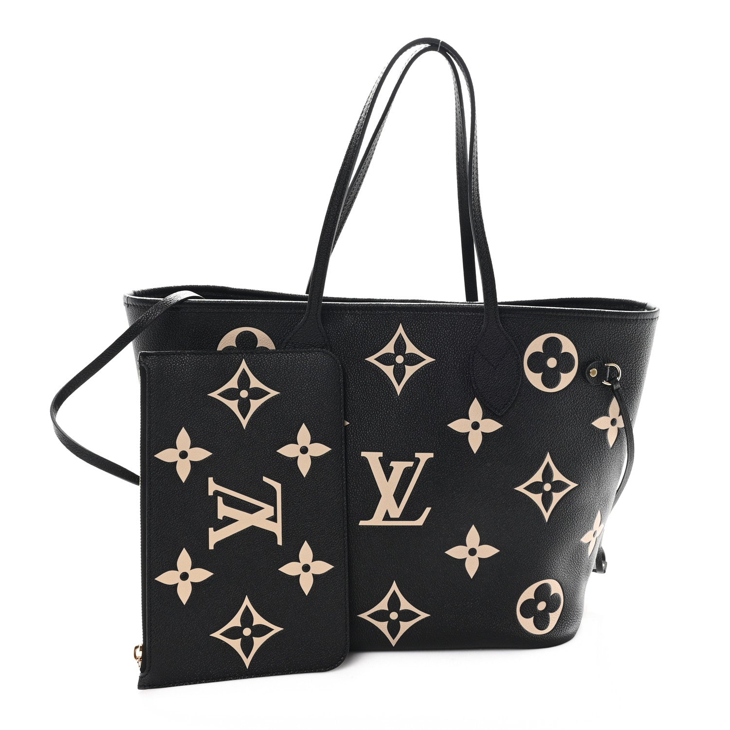 Empreinte Monogram Giant Neverfull MM Black Beige