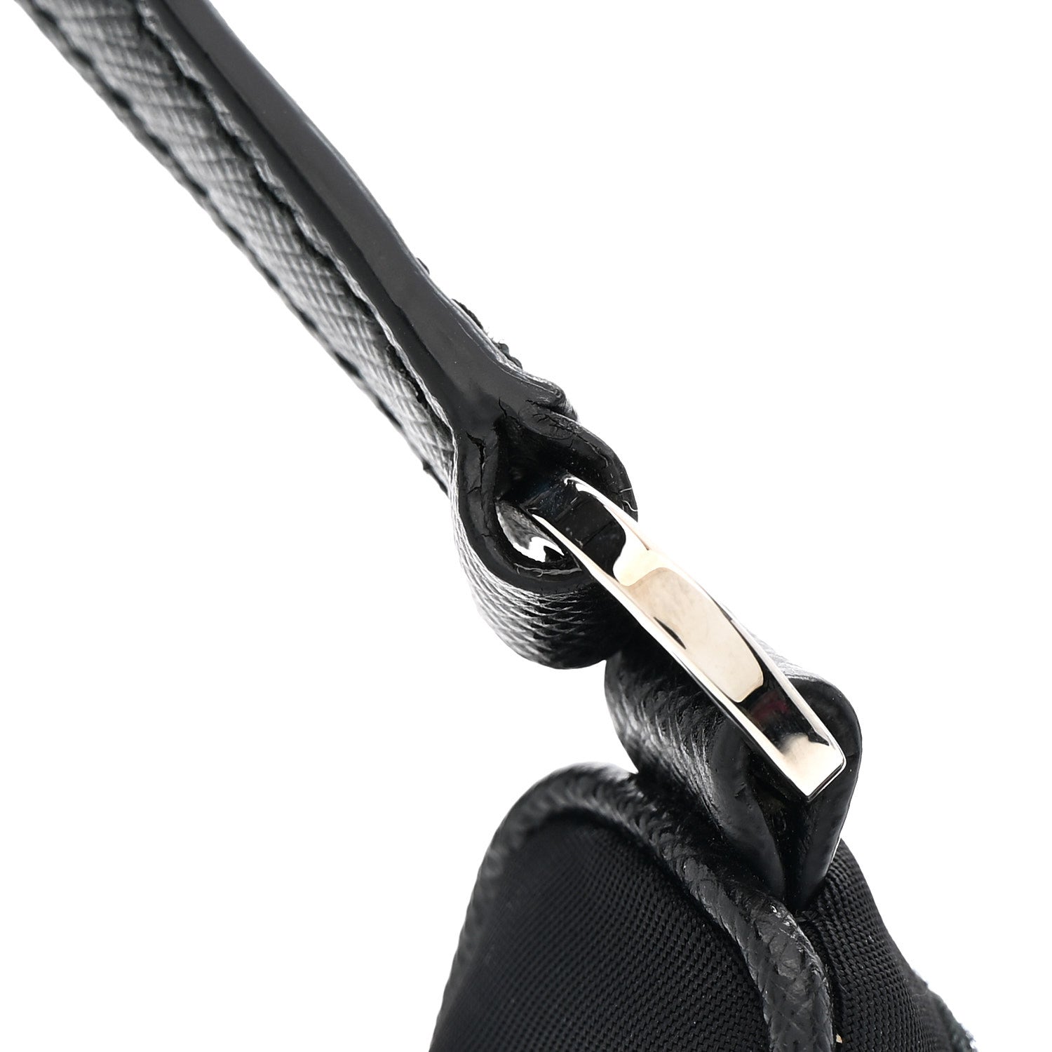 Tessuto Nylon Saffiano Mini Re-Edition 2005 Bag Black