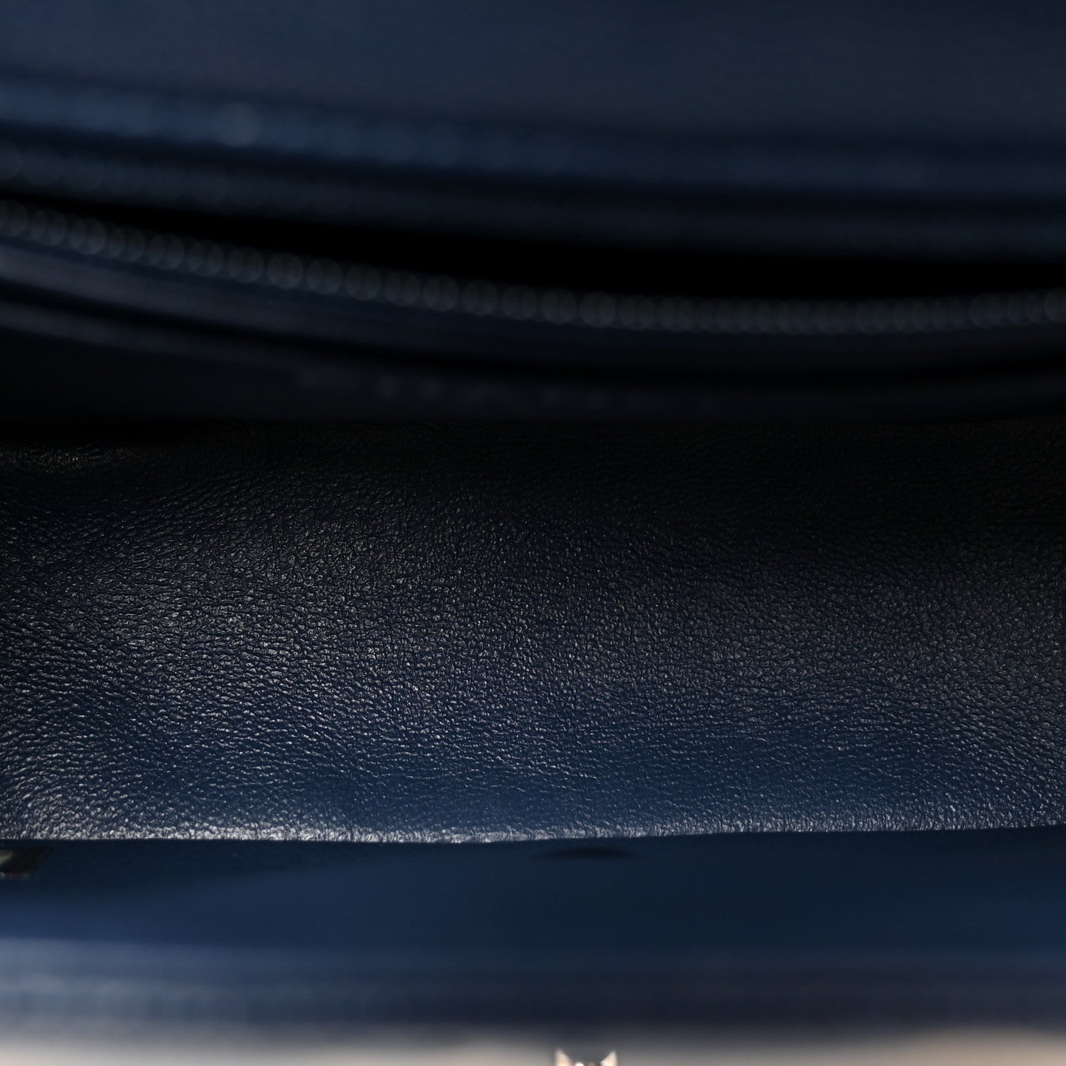 Caviar Quilted Mini Square Flap Navy