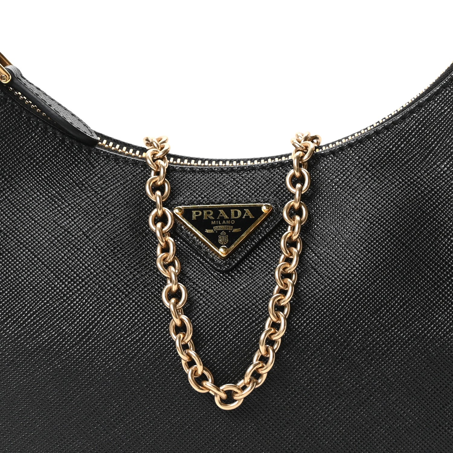 Saffiano Lux Re-Edition 2005 Shoulder Bag Black