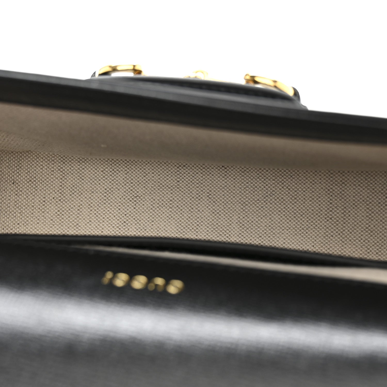 Azalea Calfskin Web Mini Horsebit 1955 Shoulder Bag Black
