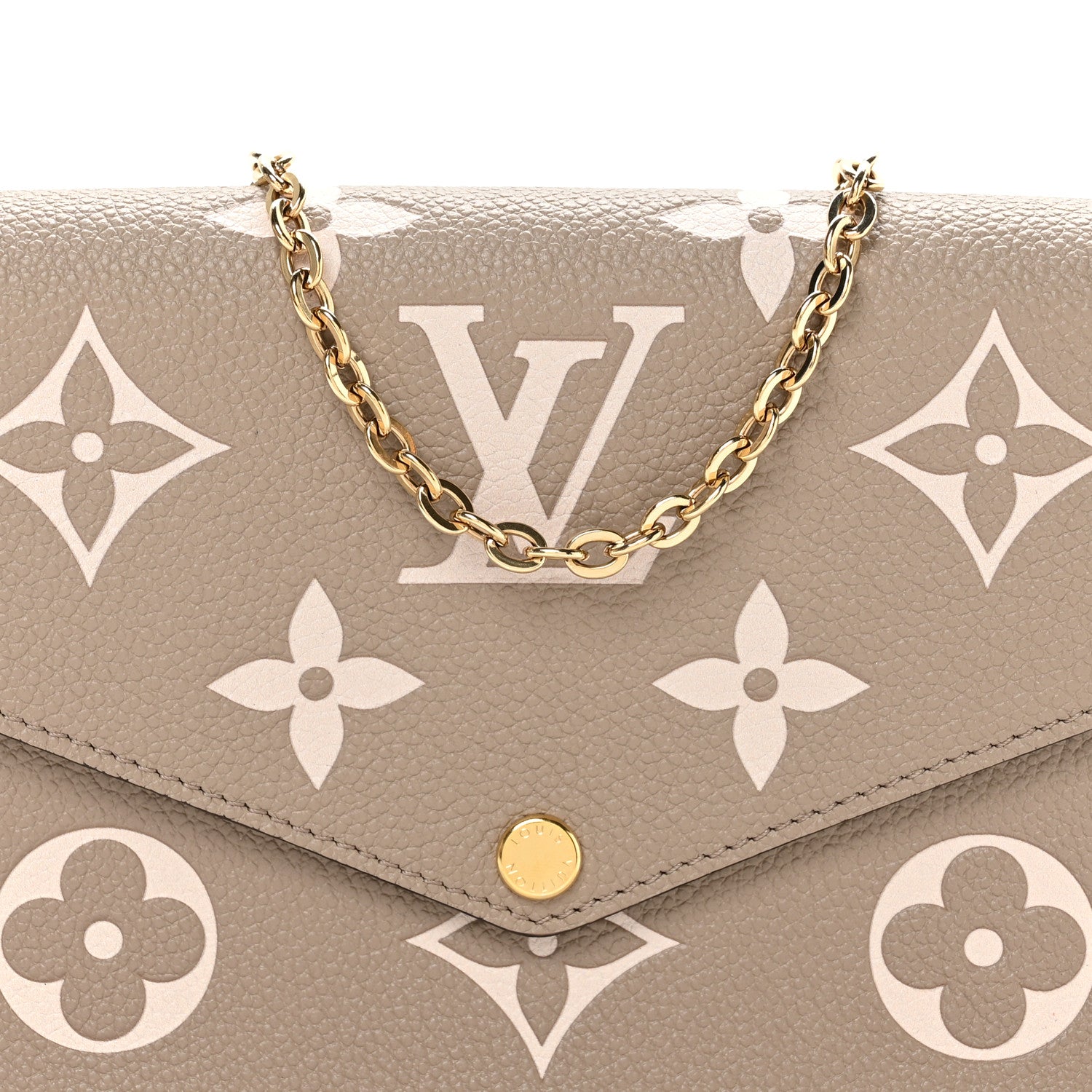 Empreinte Monogram Giant Felicie Pochette Tourterelle Creme