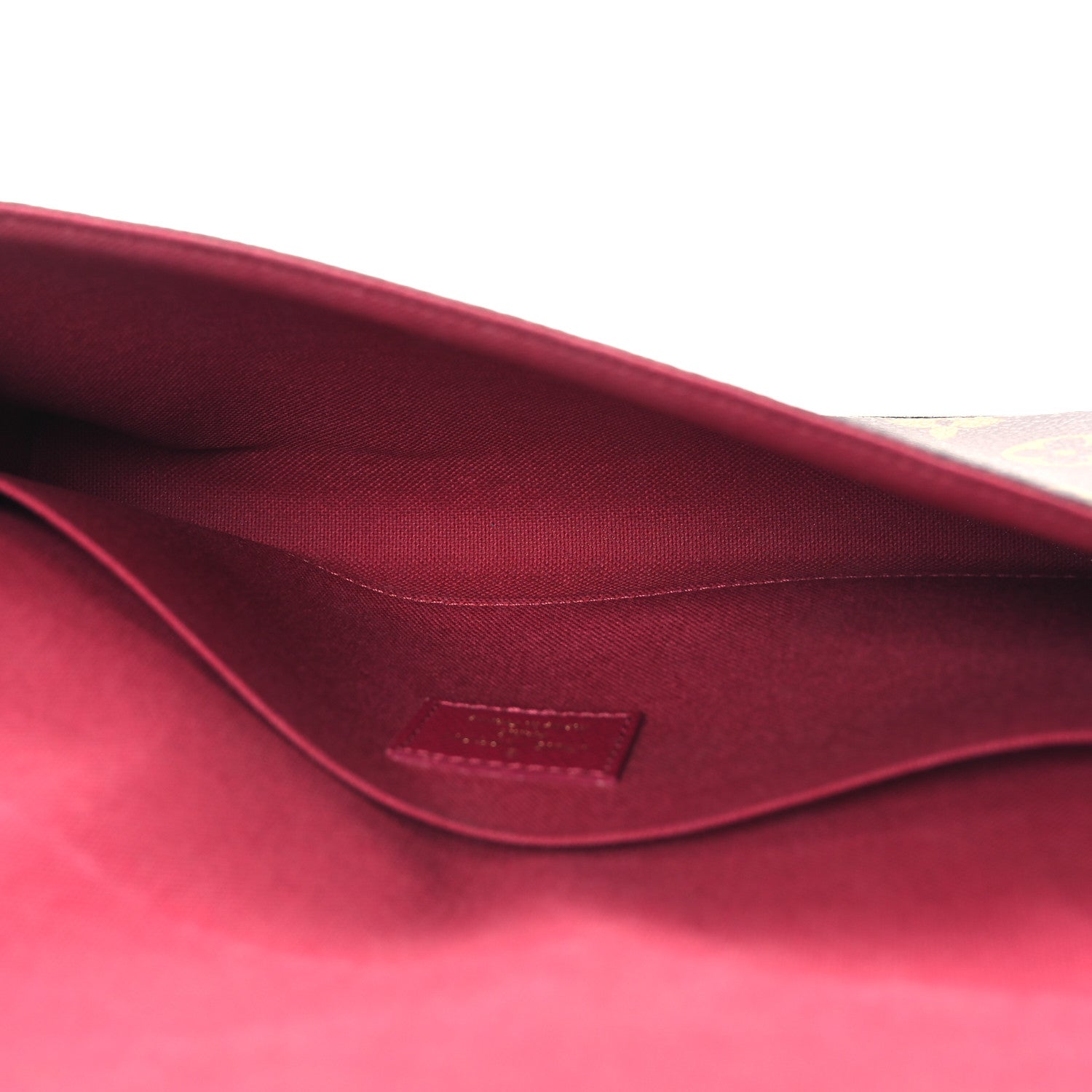 Monogram Pochette Felicie Chain Wallet Fuchsia