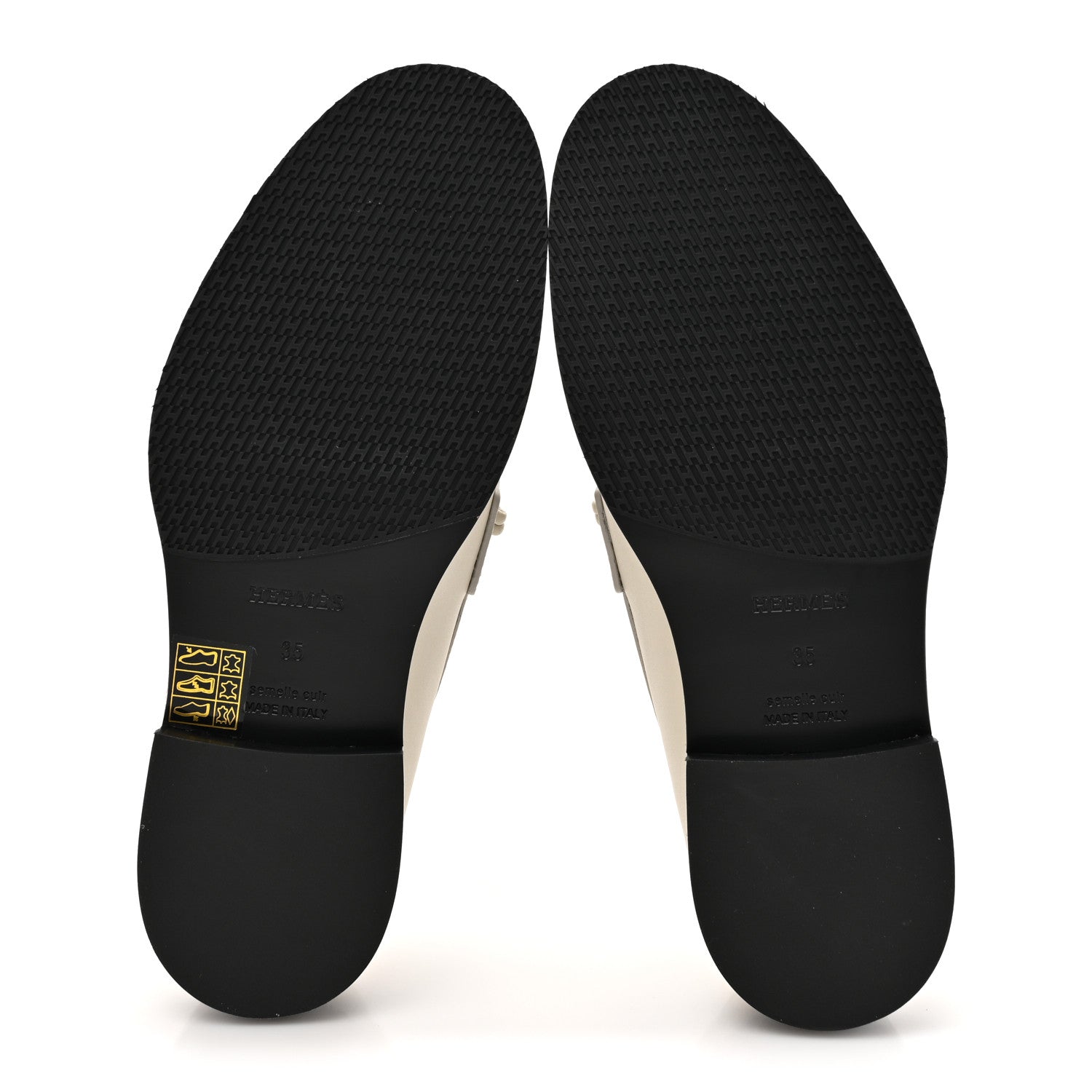 Calfskin Womens Impact Loafers 35 Blanc De Paris