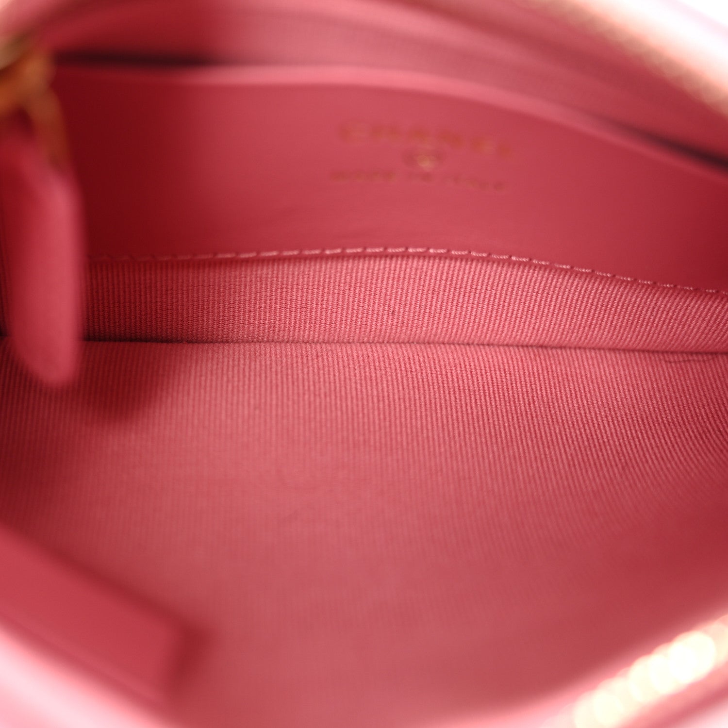 Lambskin Quilted Chain Around Top Handle Mini Bag Pink