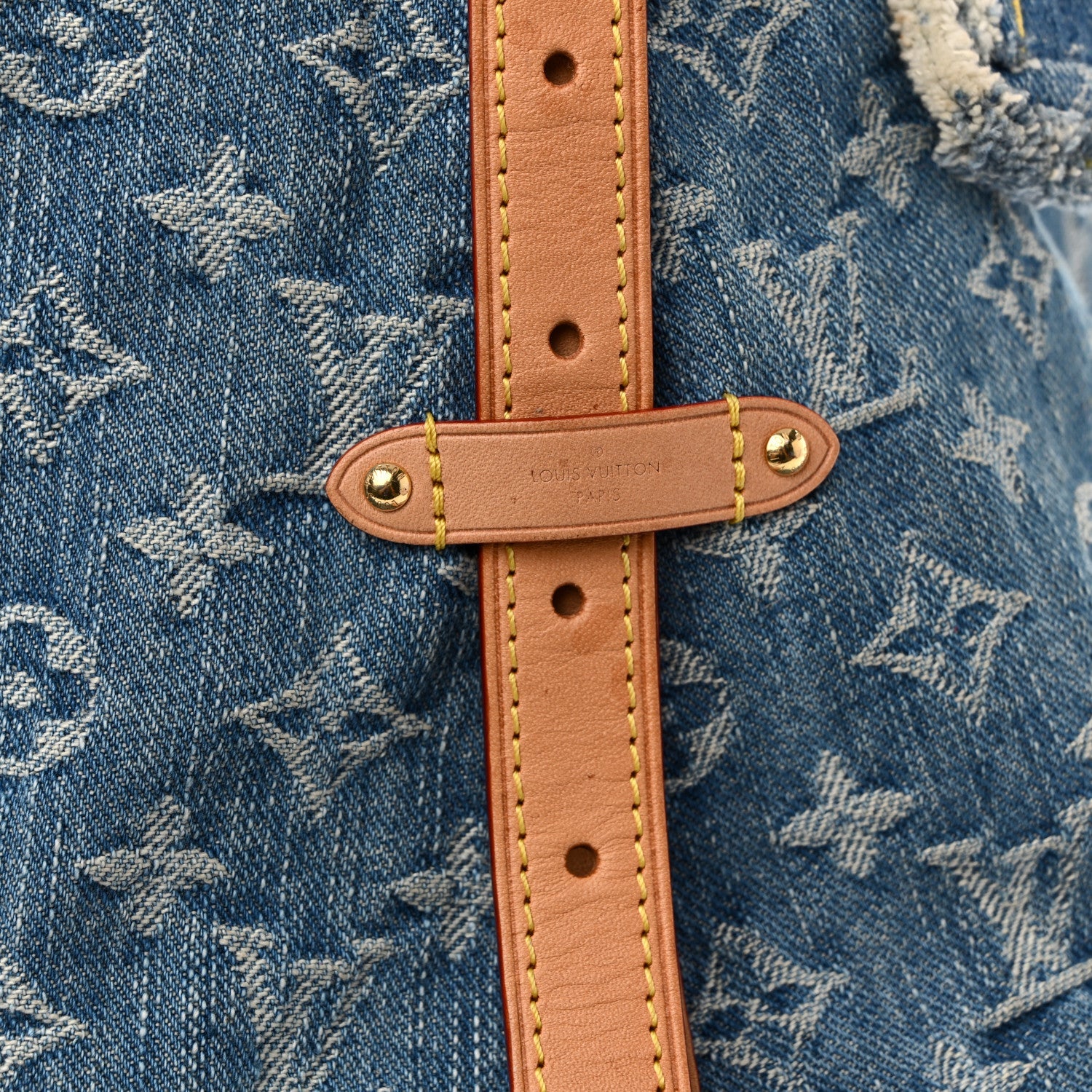 Monogram Denim CarryAll MM Blue