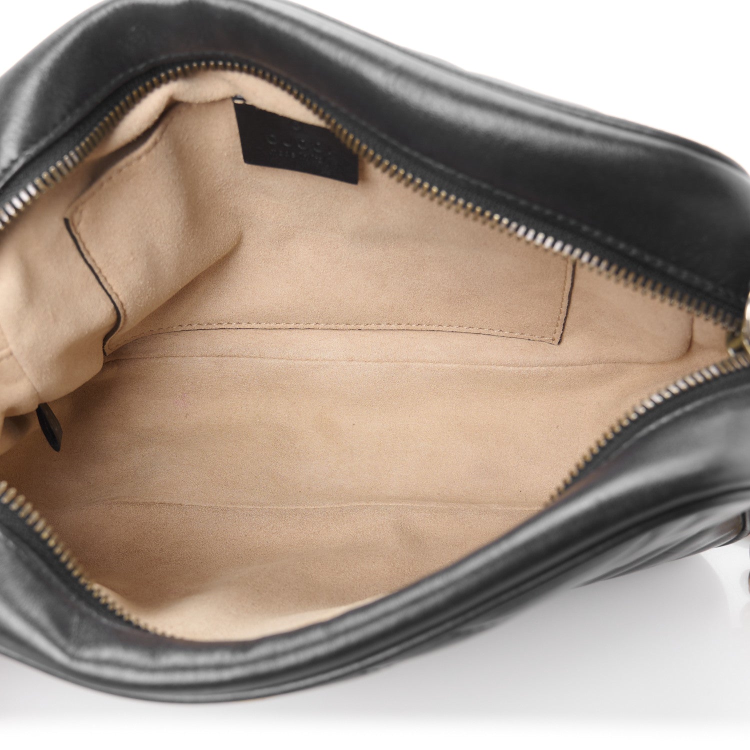 Calfskin Matelasse Small GG Marmont Chain Shoulder Bag Black