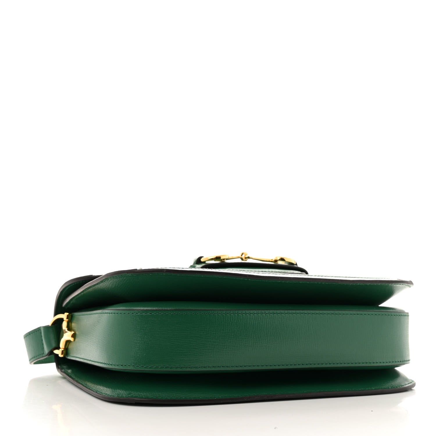 Azalea Calfskin Horsebit 1955 Shoulder Bag New Shamarock Emerald
