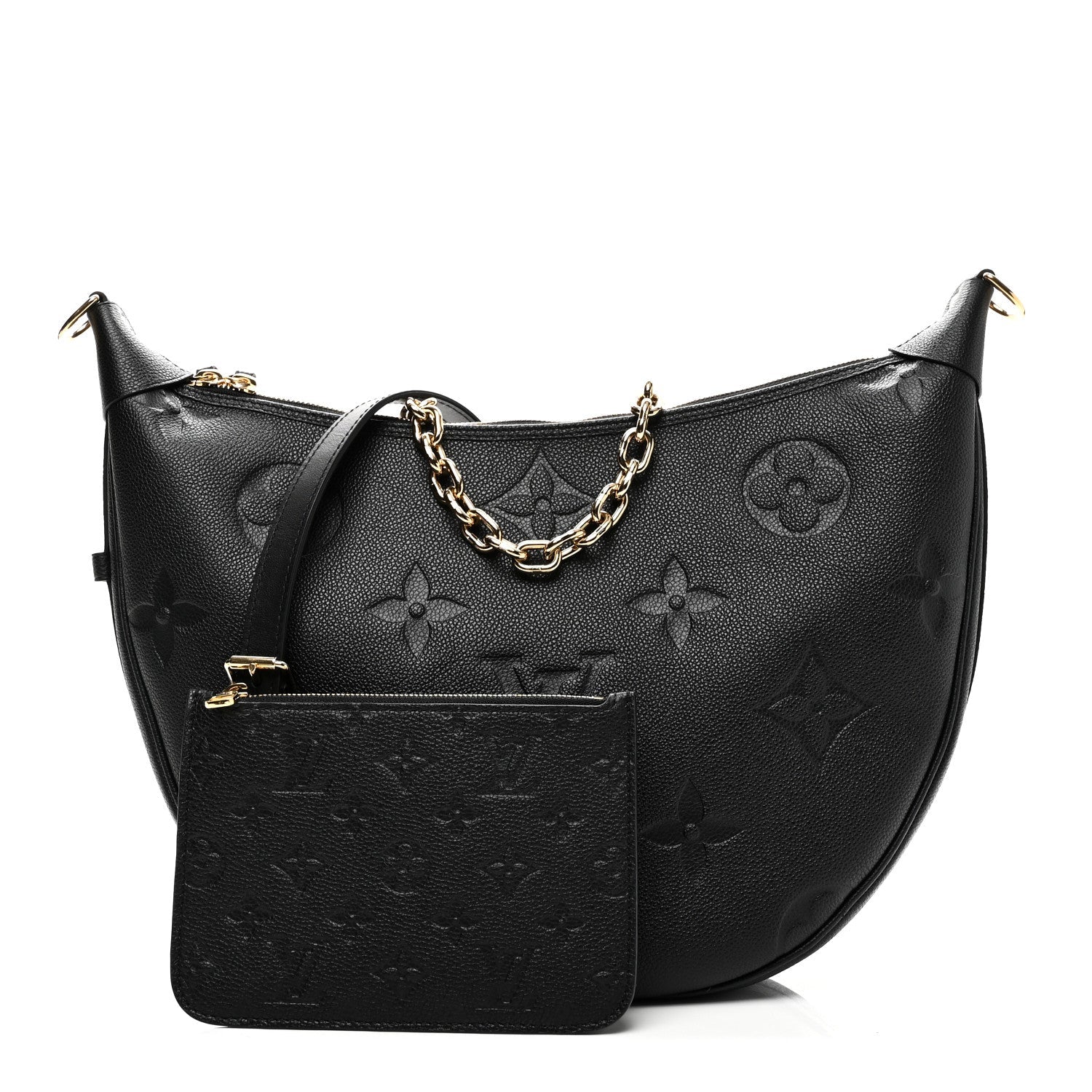 Empreinte Monogram Giant Loop Hobo Black