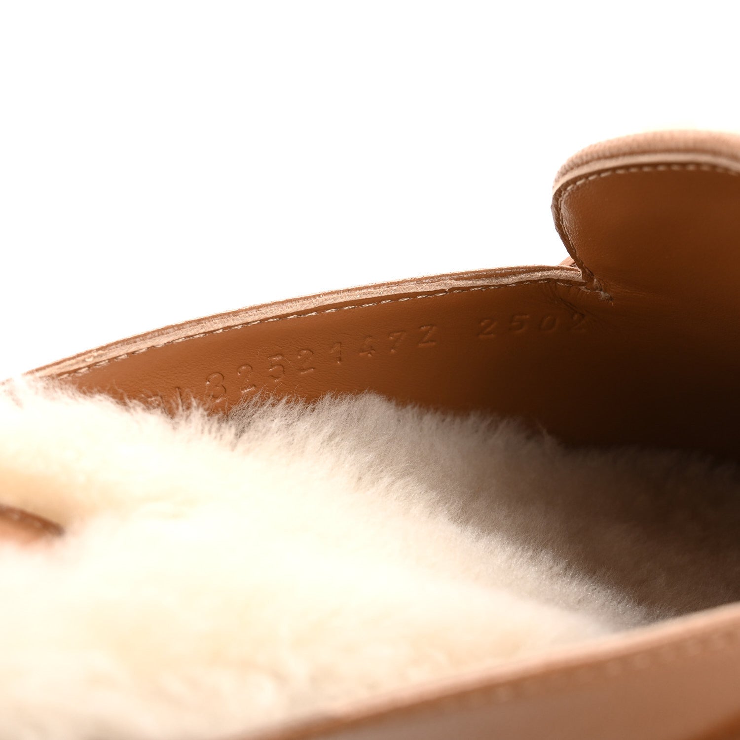 Goatskin Shearling Womens Oz Mules 38 Naturel Ecru