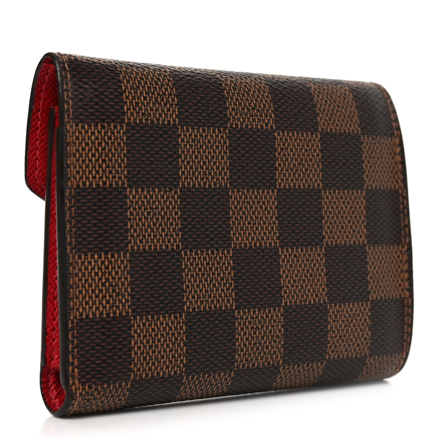 Damier Ebene Victorine Wallet Red