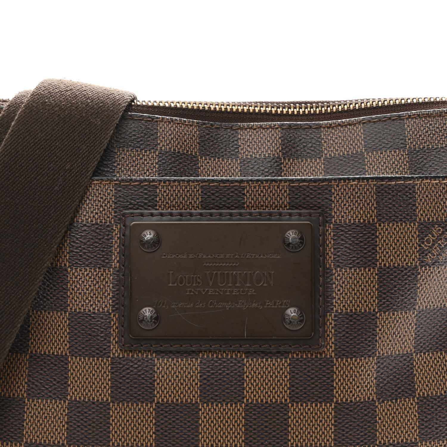 Damier Ebene Brooklyn Flat Pochette