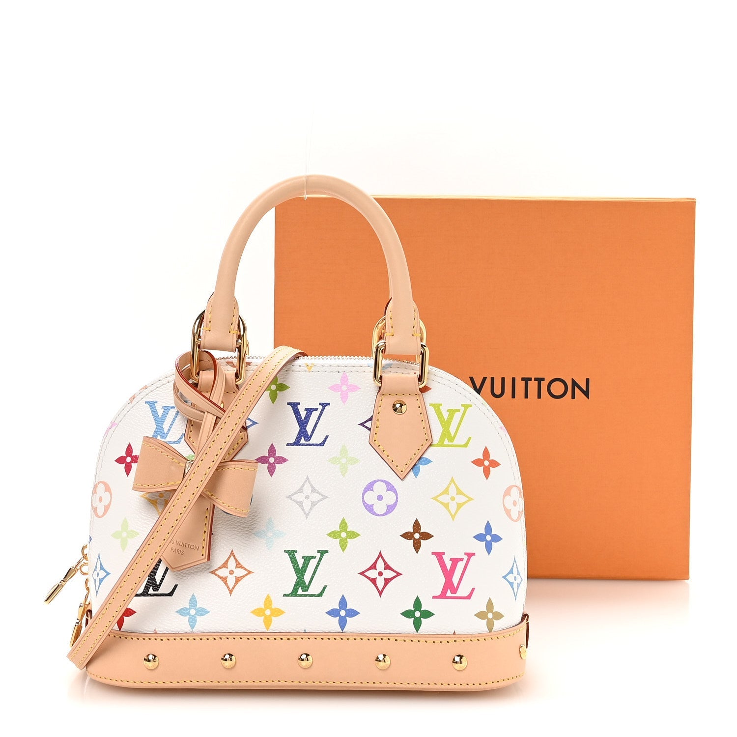 LV x TM Monogram Multicolor Alma BB White