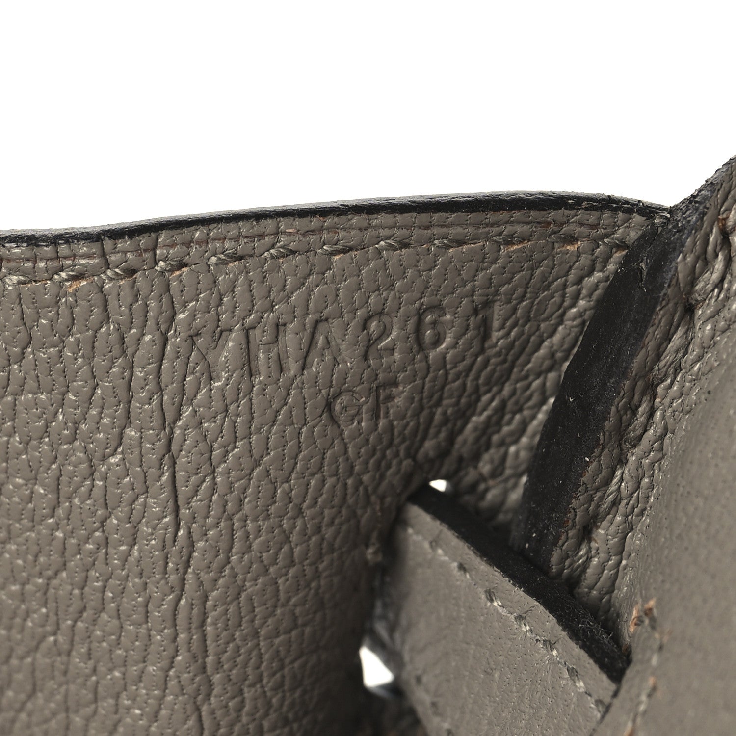 Taurillon Novillo Birkin 25 Gris Asphalte