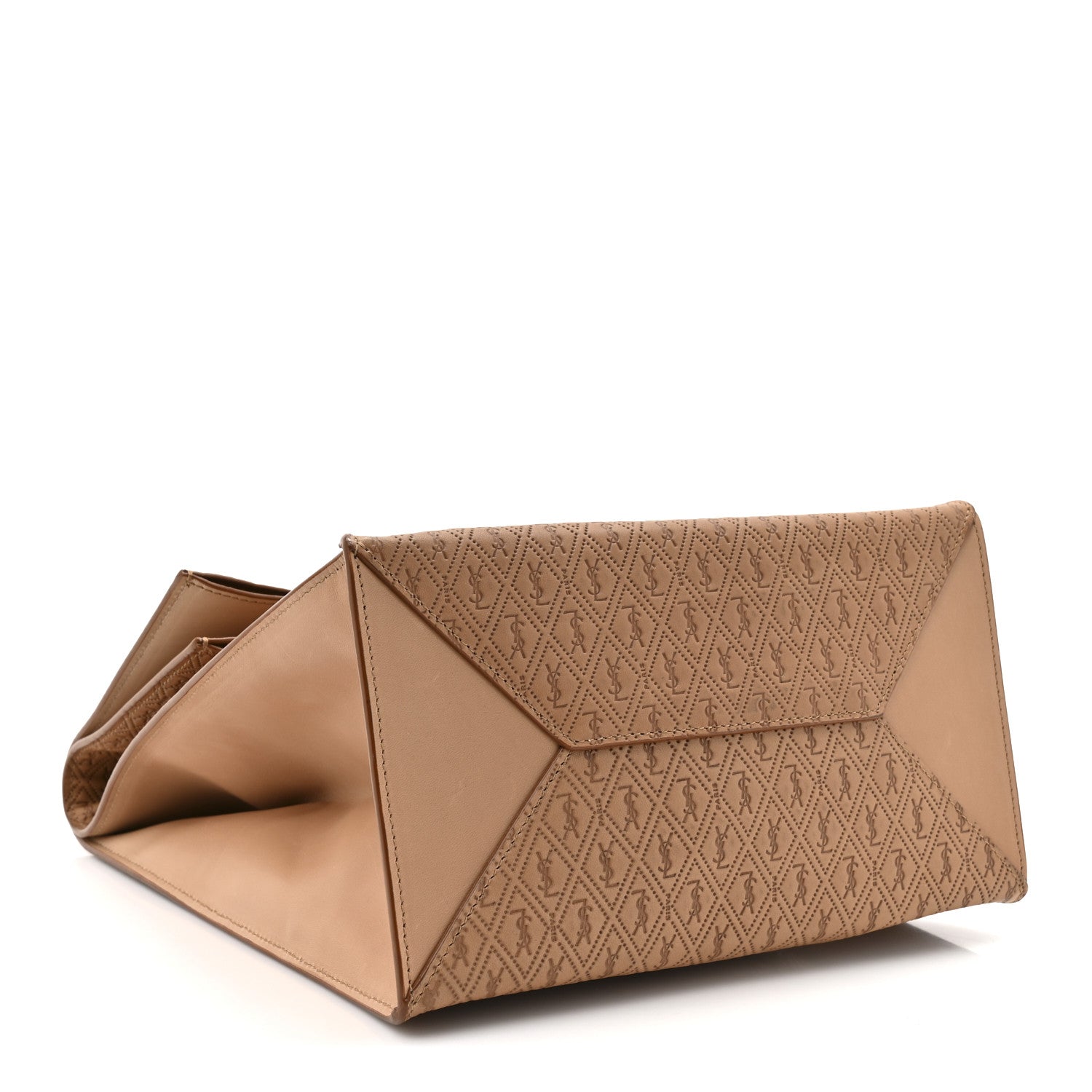 Calfskin Monogram Deli Paper Bag Vintage Beige