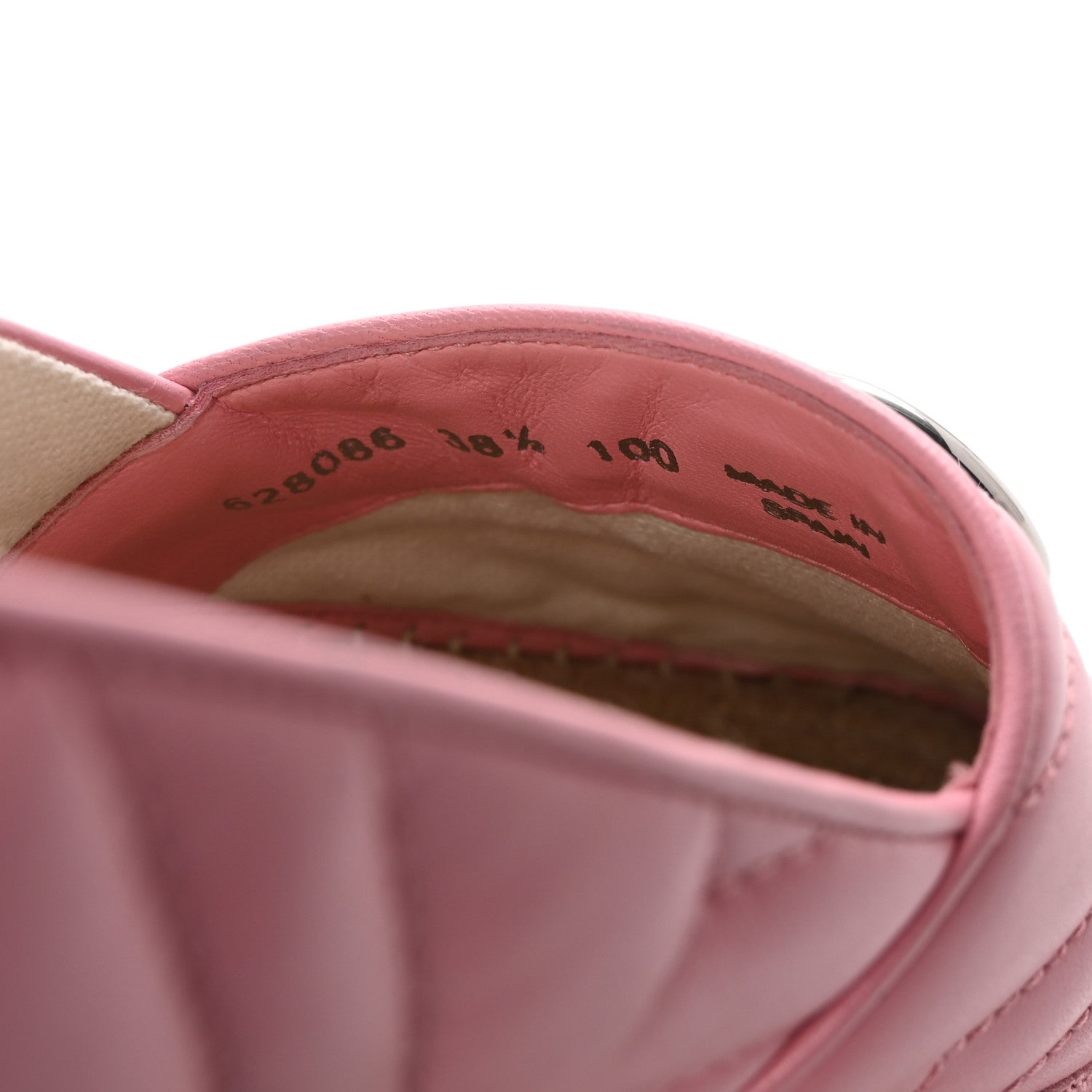 Nappa Matelasse GG Marmont Espadrilles 38.5 Wild Rose