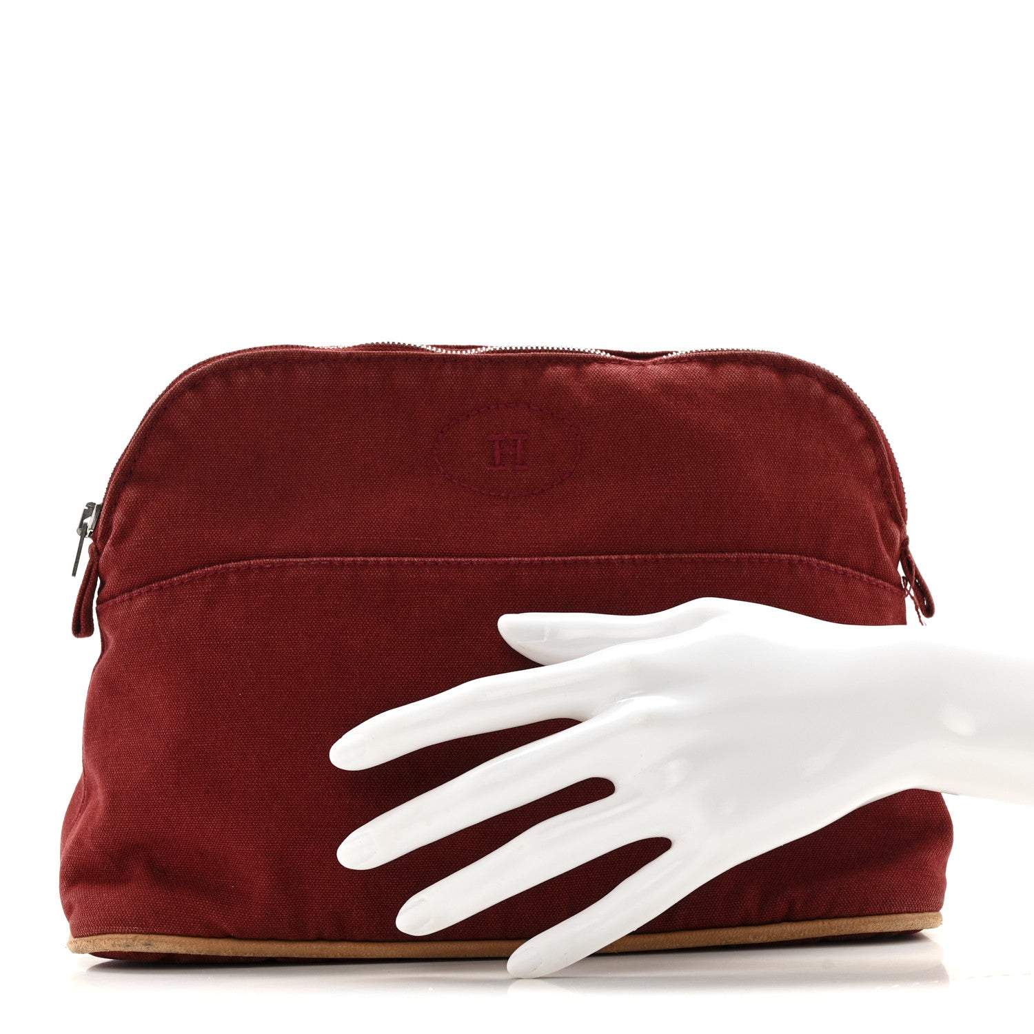Cotton Bolide Travel Cosmetic Pouch Rouge