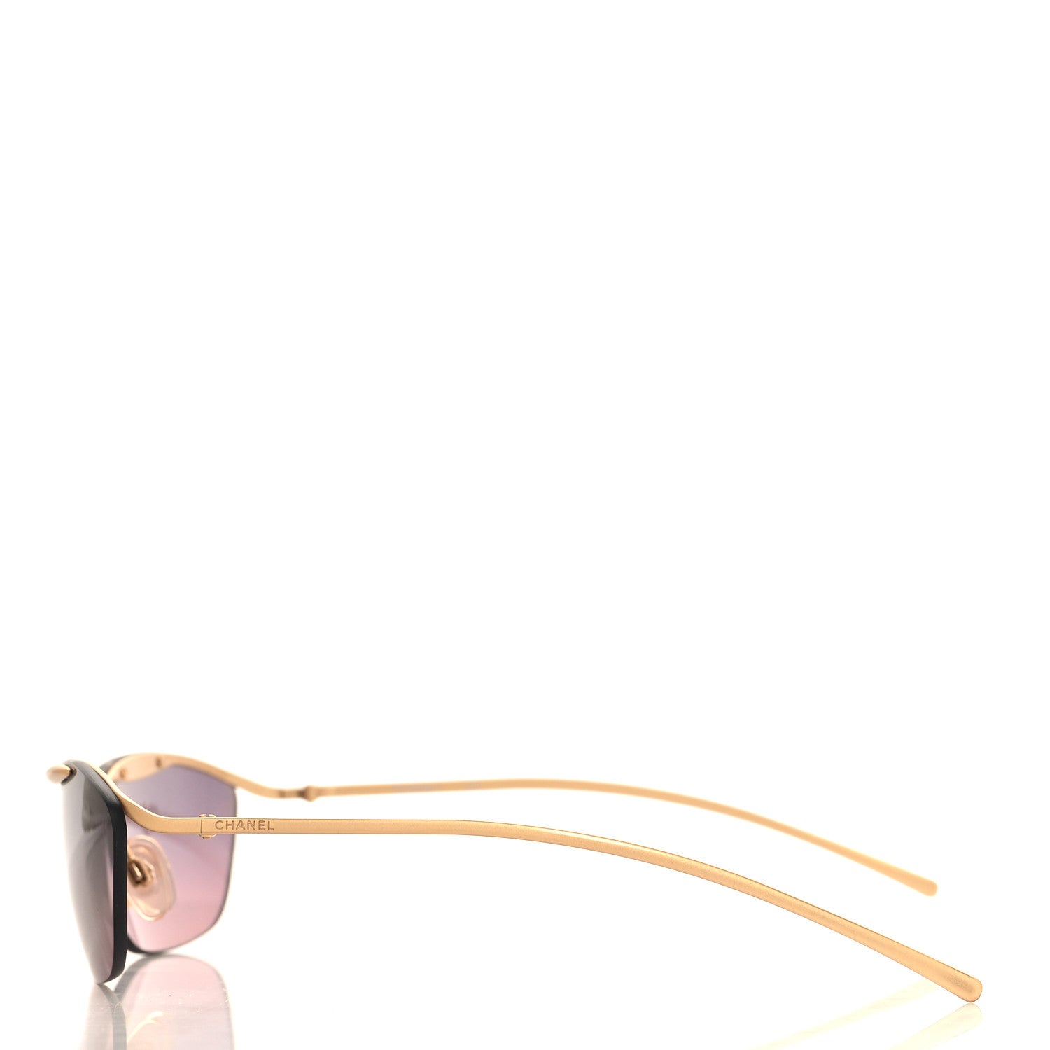 Frameless Ombre Sunglasses 15649 Gold