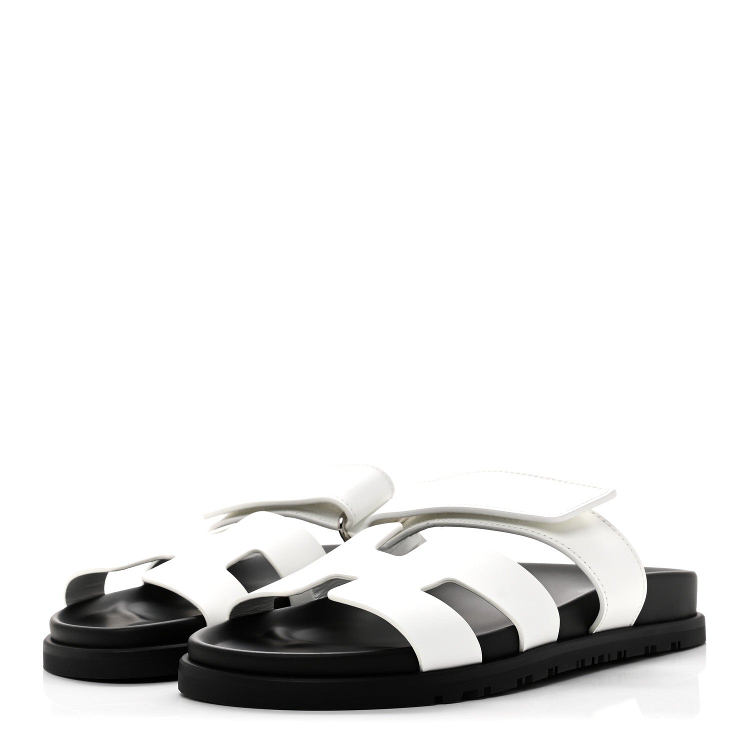 Calfskin Womens Chypre Sandals 37 White