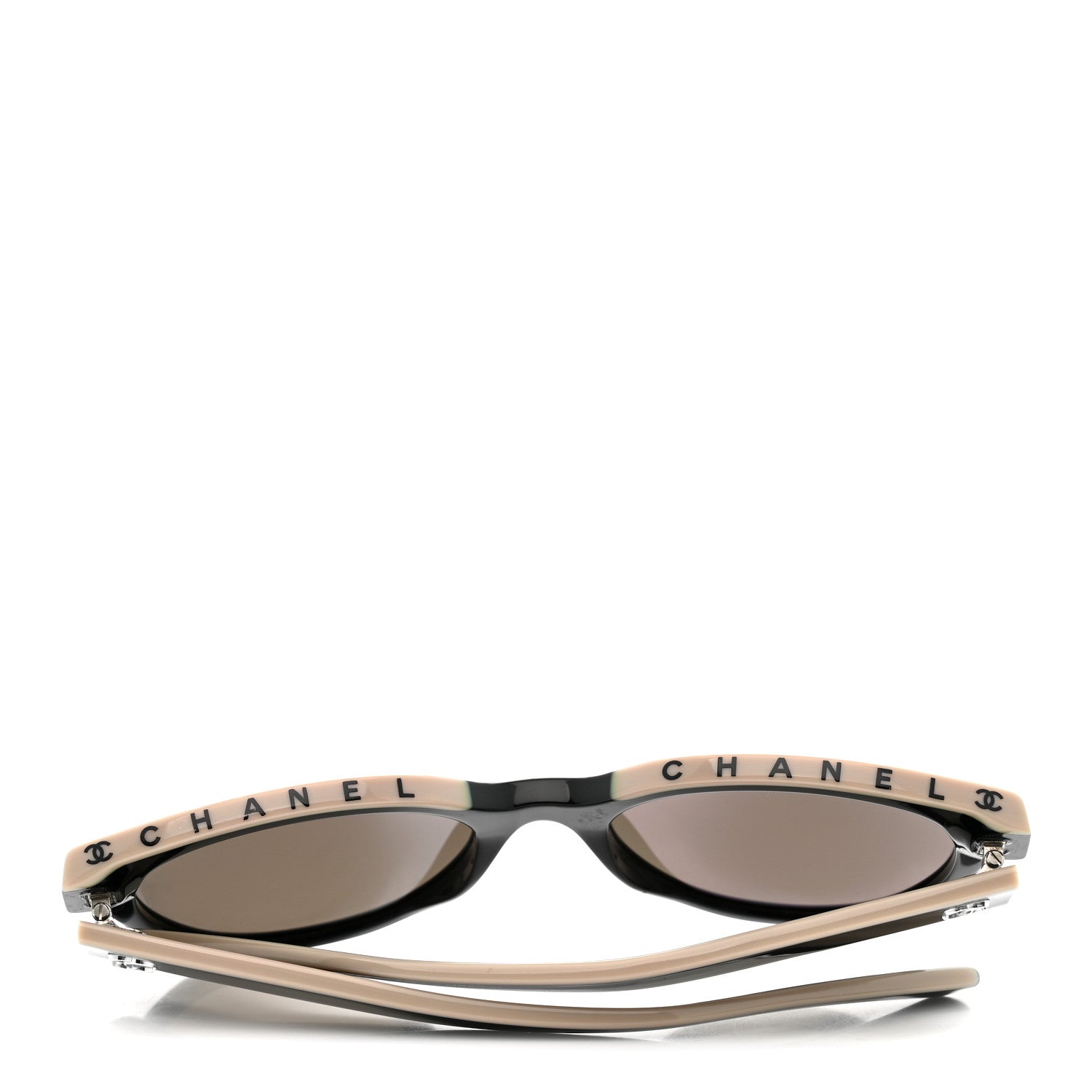 Acetate CC Butterfly Sunglasses 5414 Black Beige