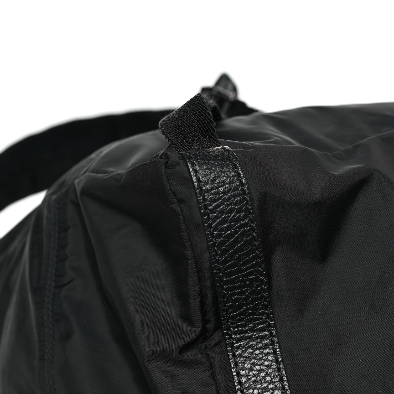 Nylon Monogram Medium Light Double Buckle Backpack Black