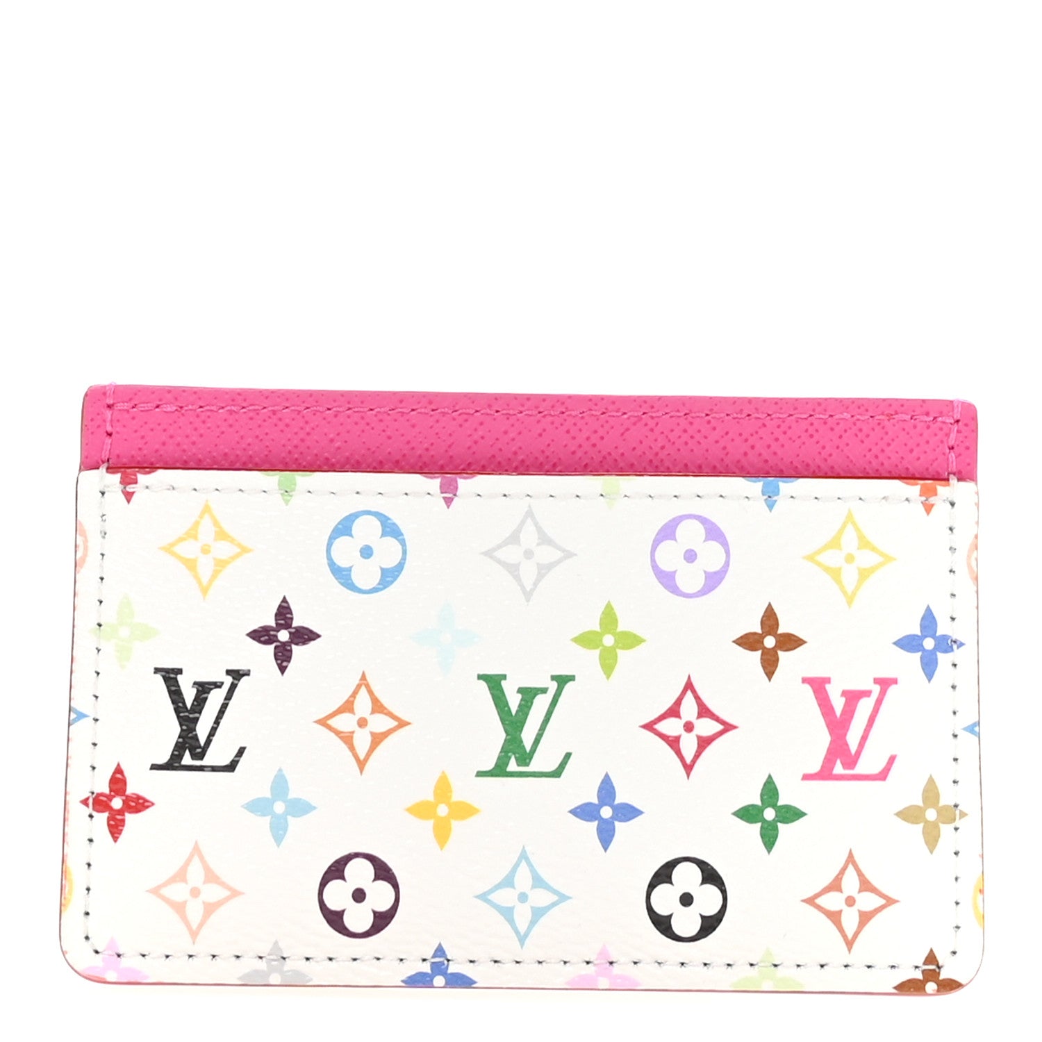 LV X TM Monogram Multicolor Card Holder Kawaii Pink