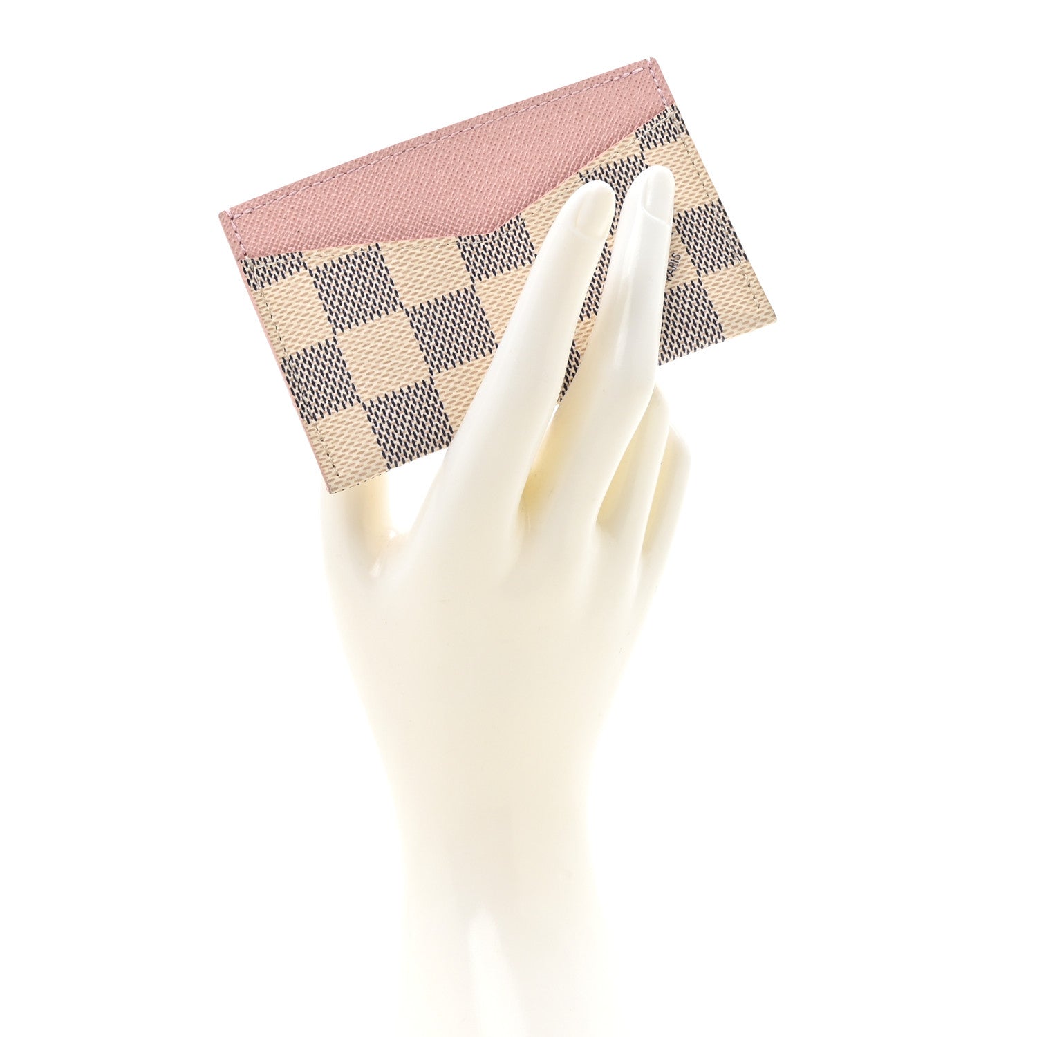 Damier Azur Daily Card Holder Rose Ballerine