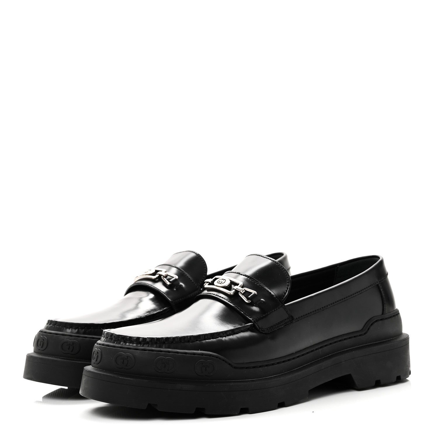 Sherlin Millennial Ribot Mens Platform Loafers 10 Black