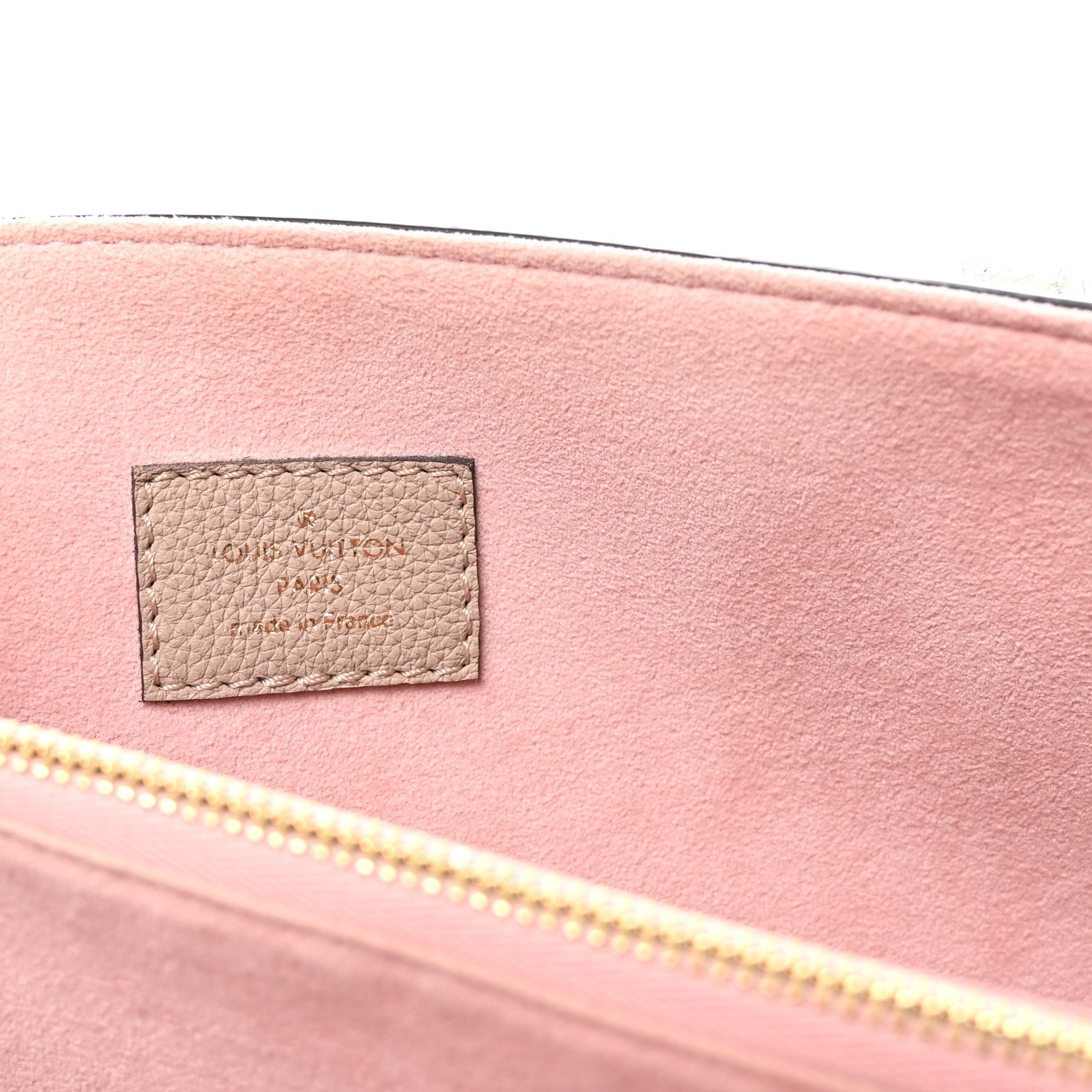 Grained Calfskin Lockme Shopper Greige