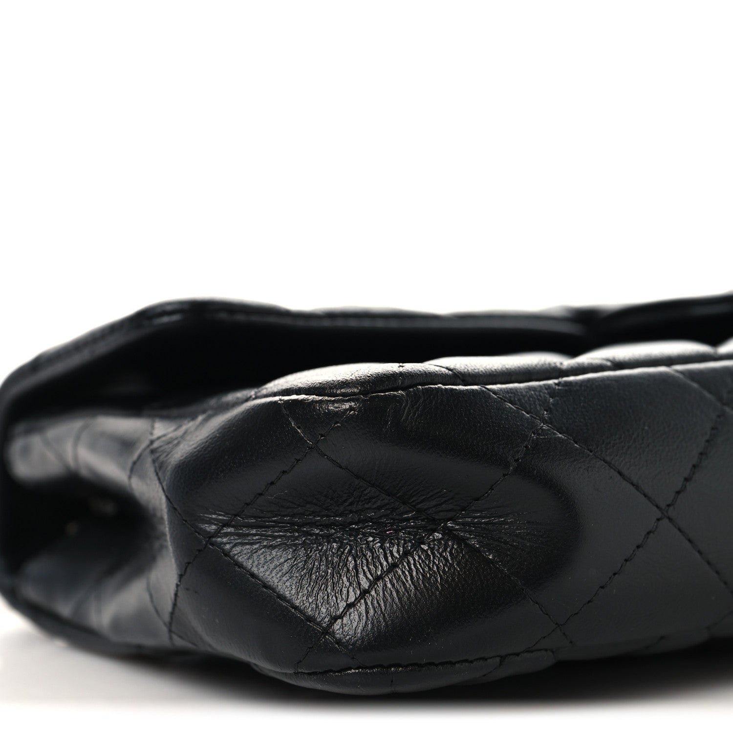 Lambskin Quilted East West Flap Black